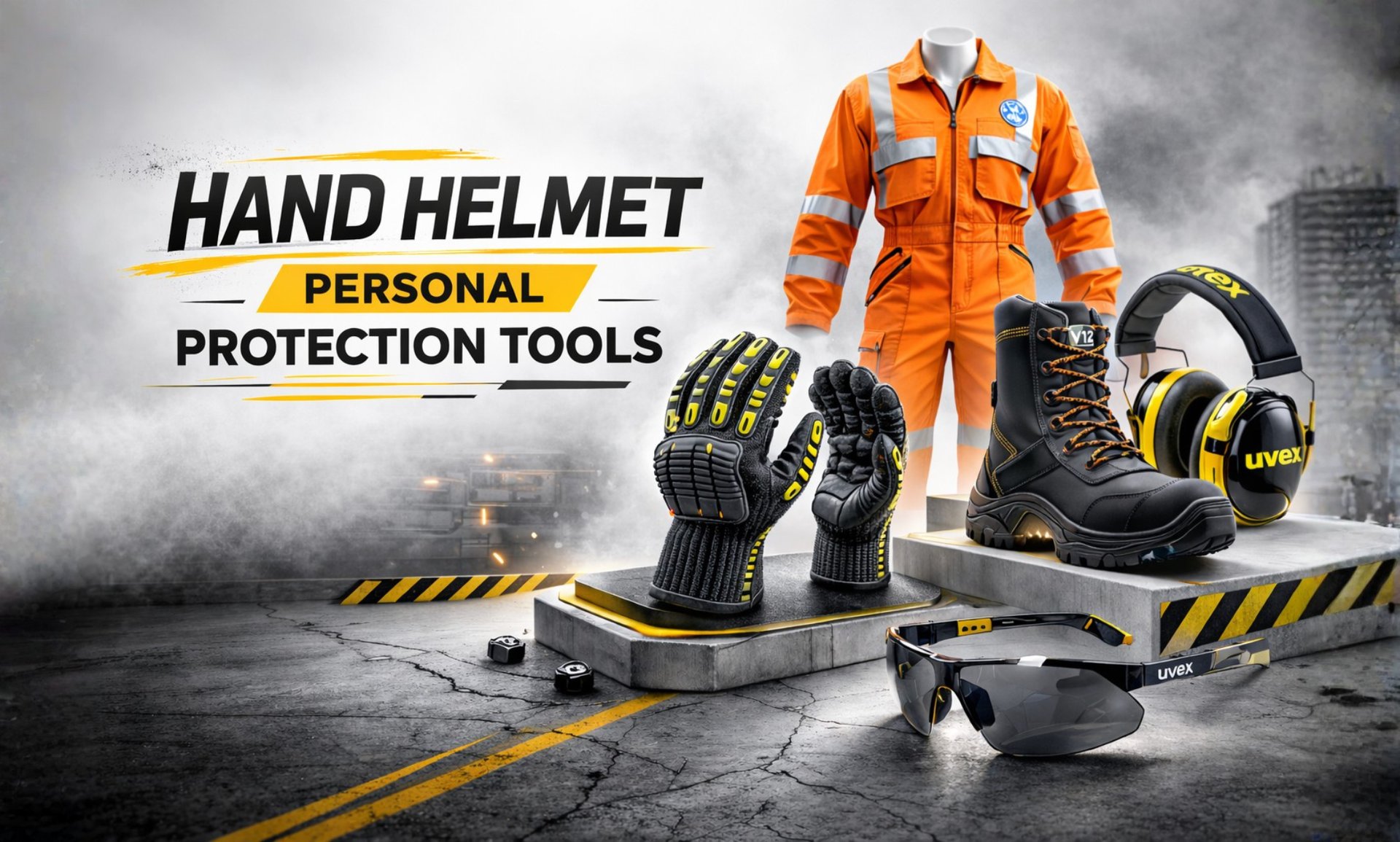 Hand helmet personal protection tools