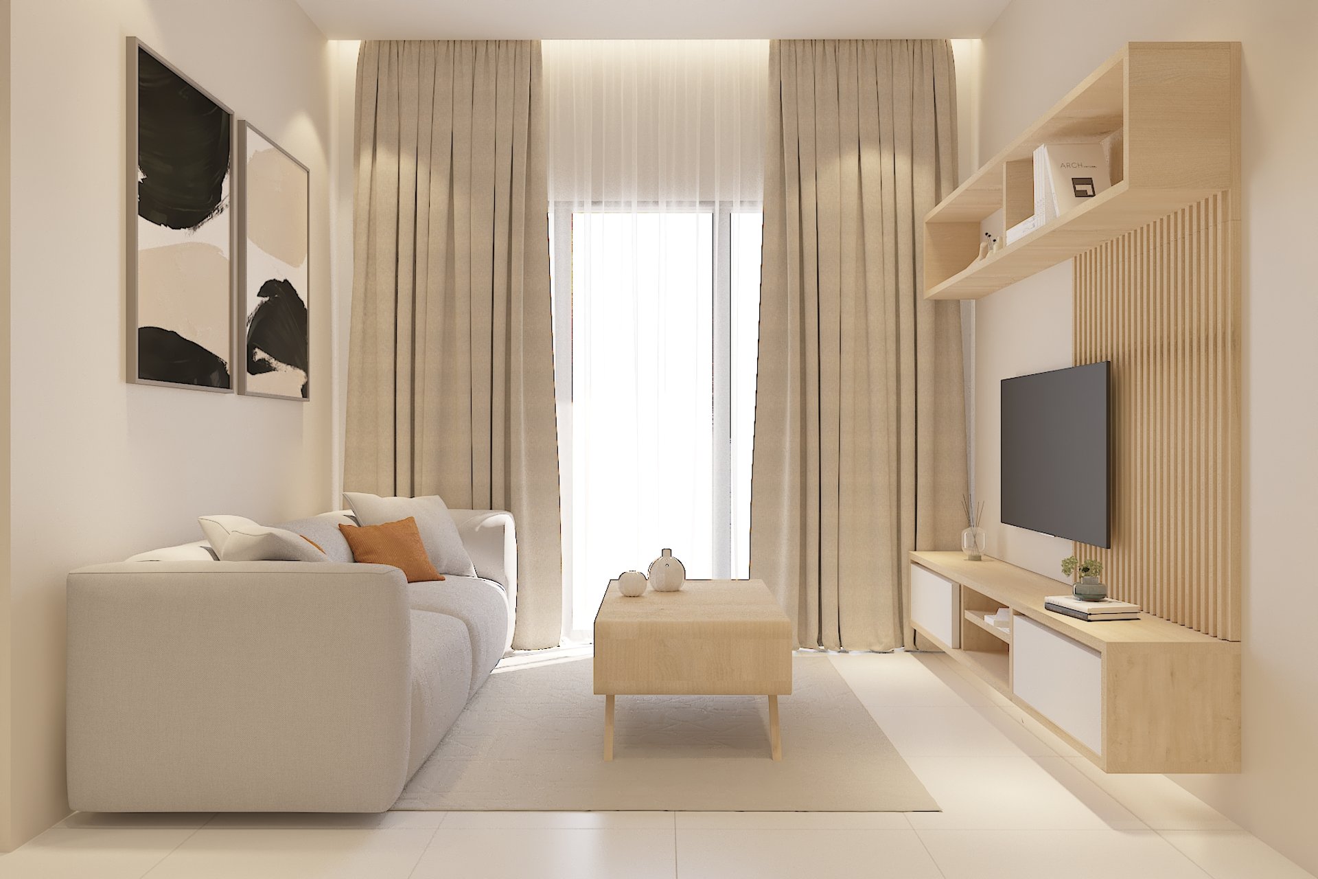 an abstract photo of a curved building with a blue sky in the background