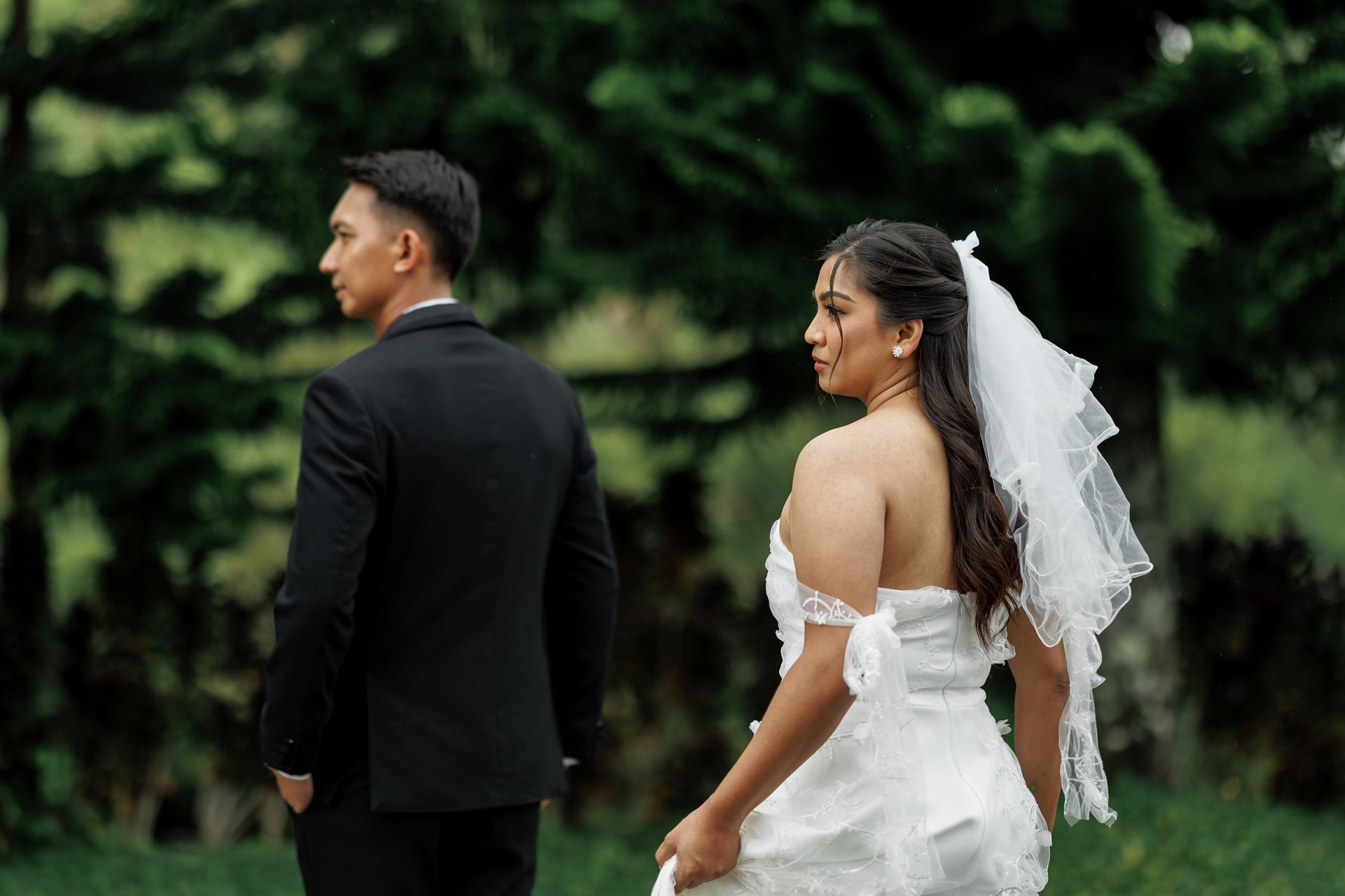 blue textile on white textile