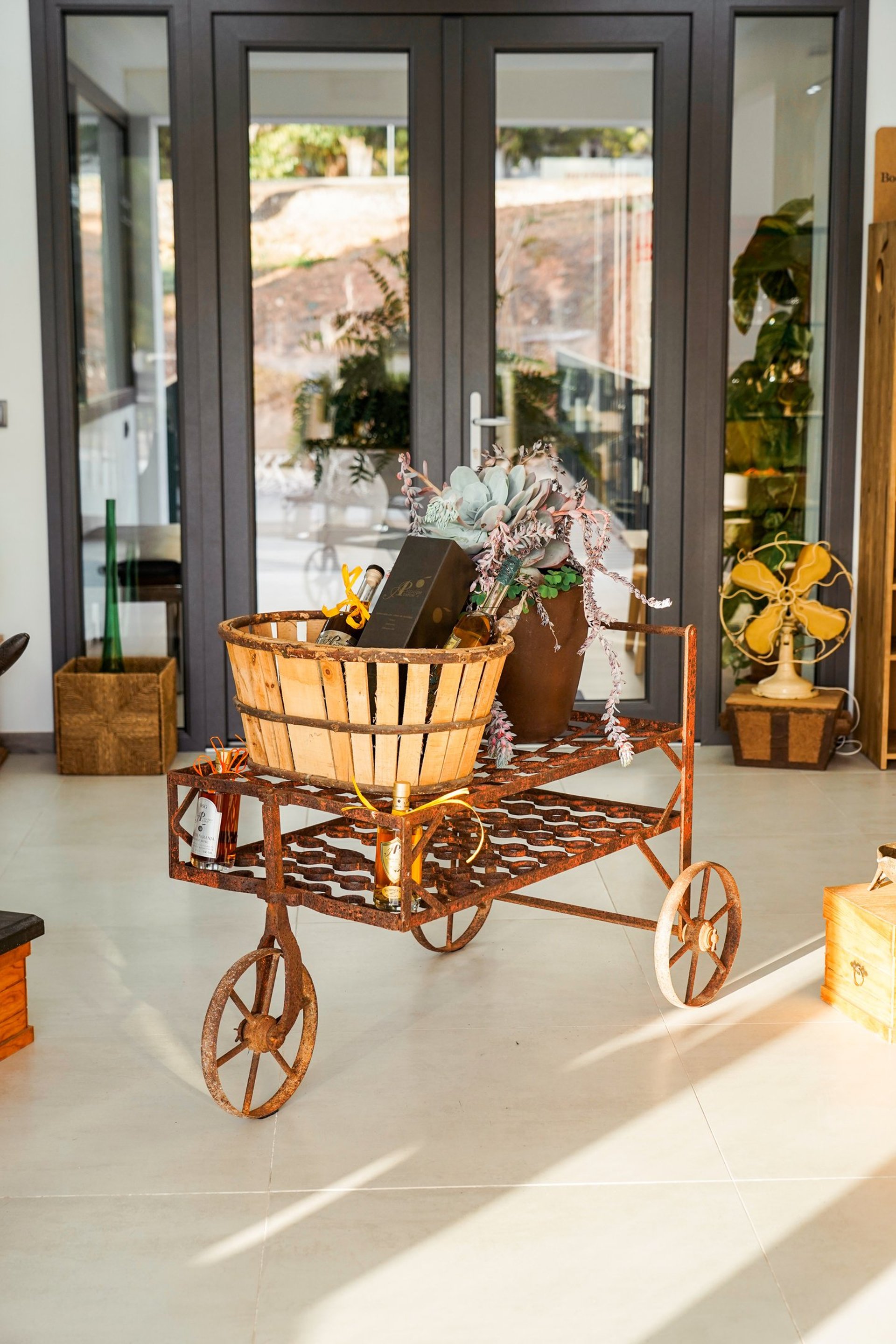 an abstract photo of a curved building with a blue sky in the background