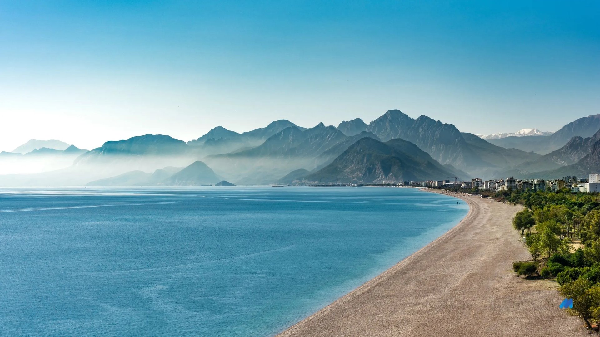 mountain range under blue sky