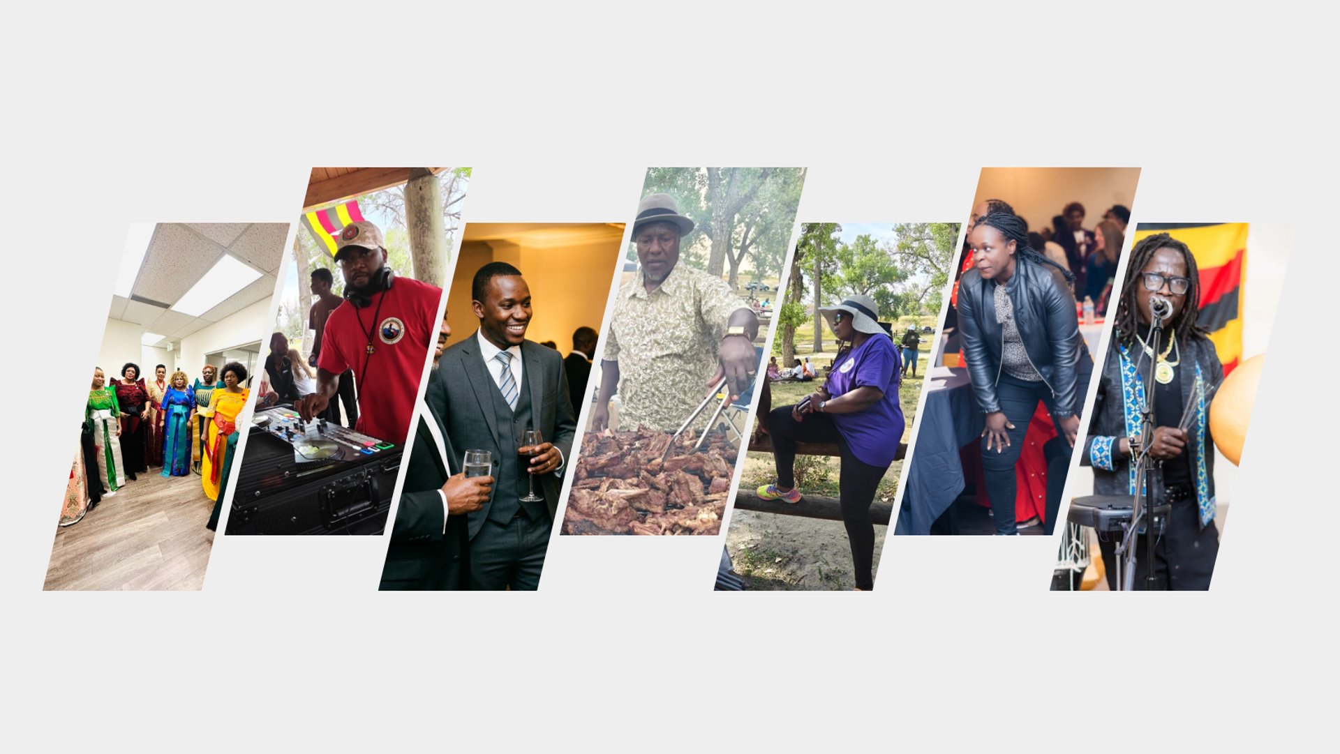 an abstract photo of a curved building with a blue sky in the background