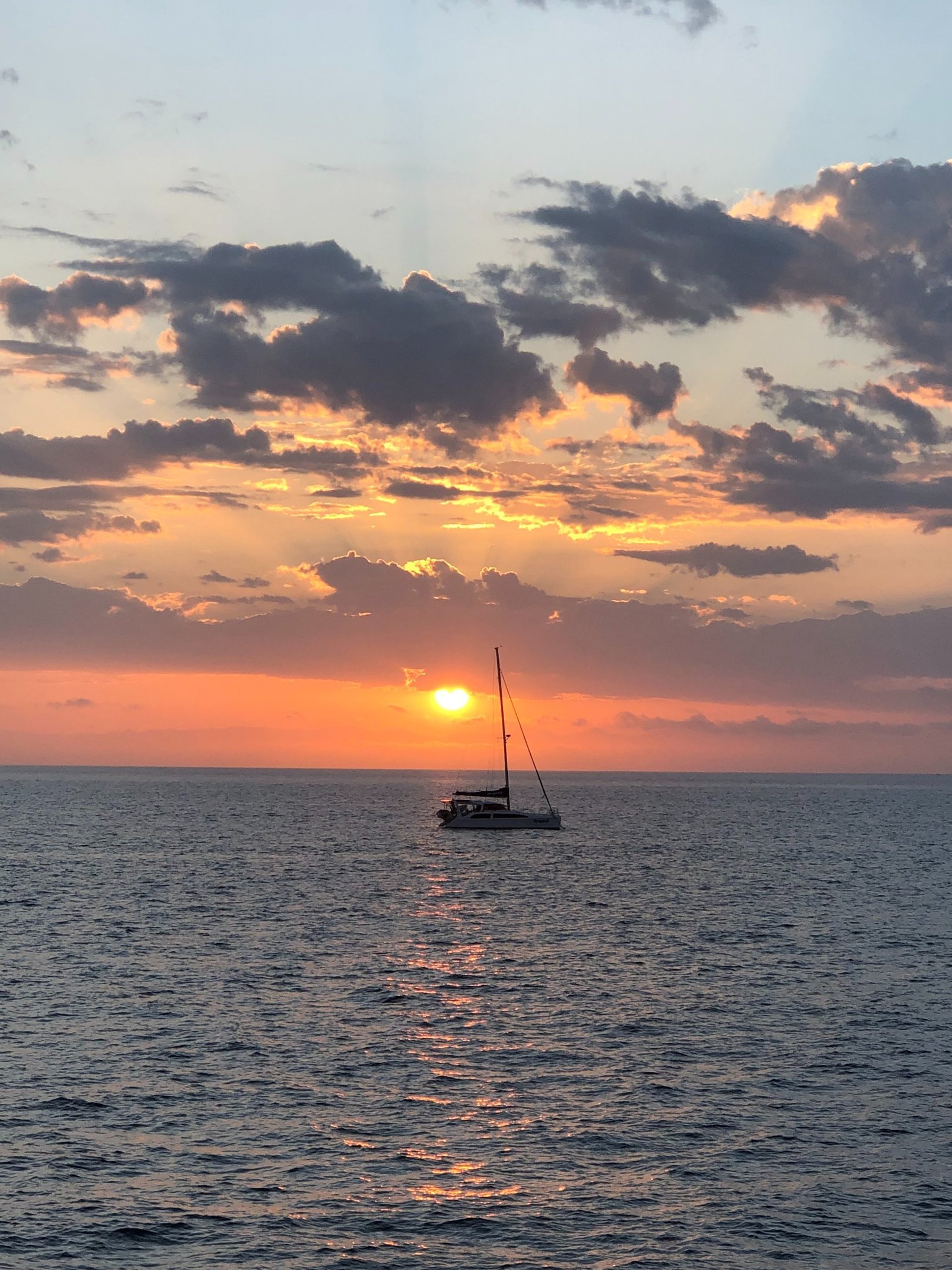 photo of blue and pink sea
