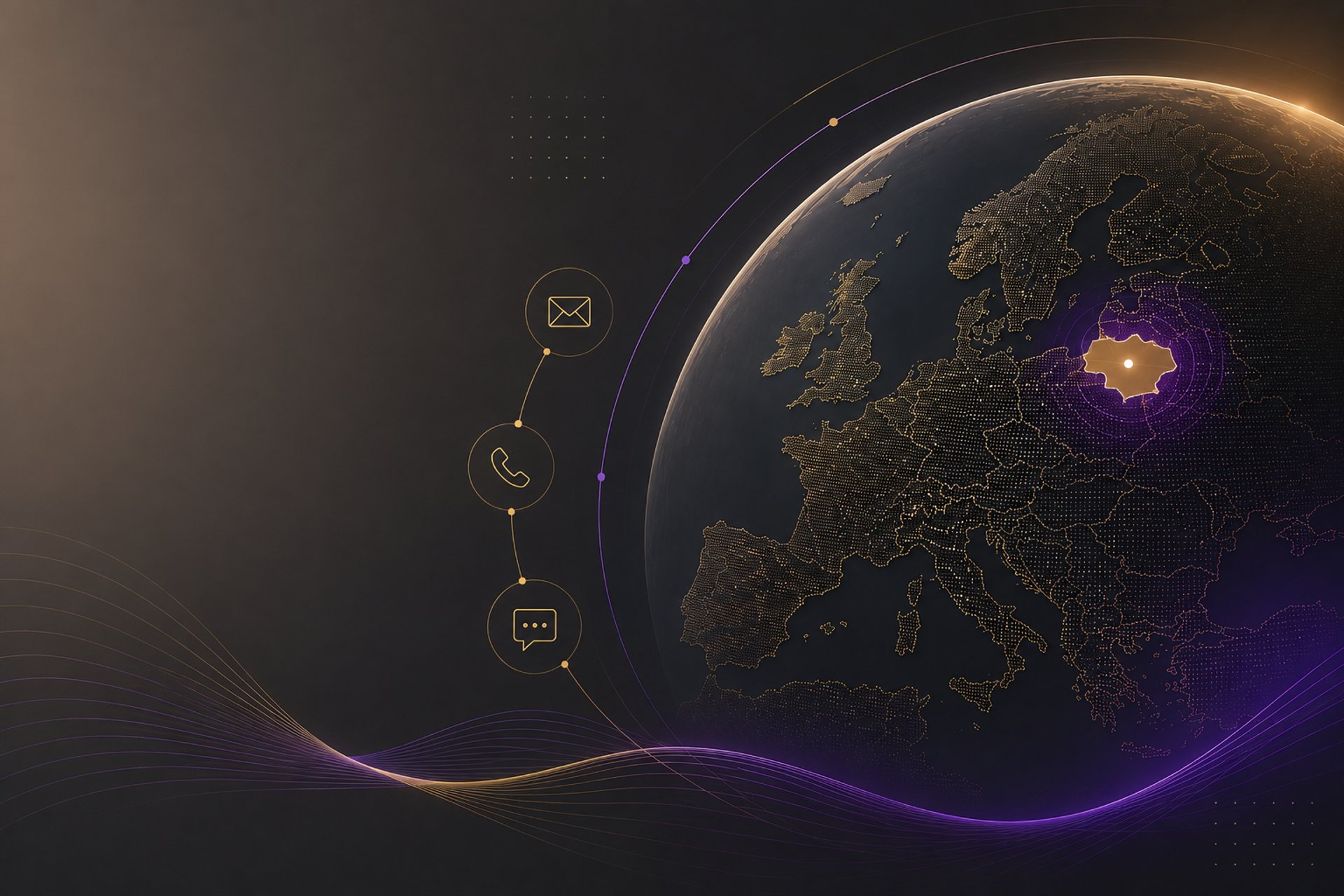 Digital Motive Kontaktai puslapio vizualas (tamsus)