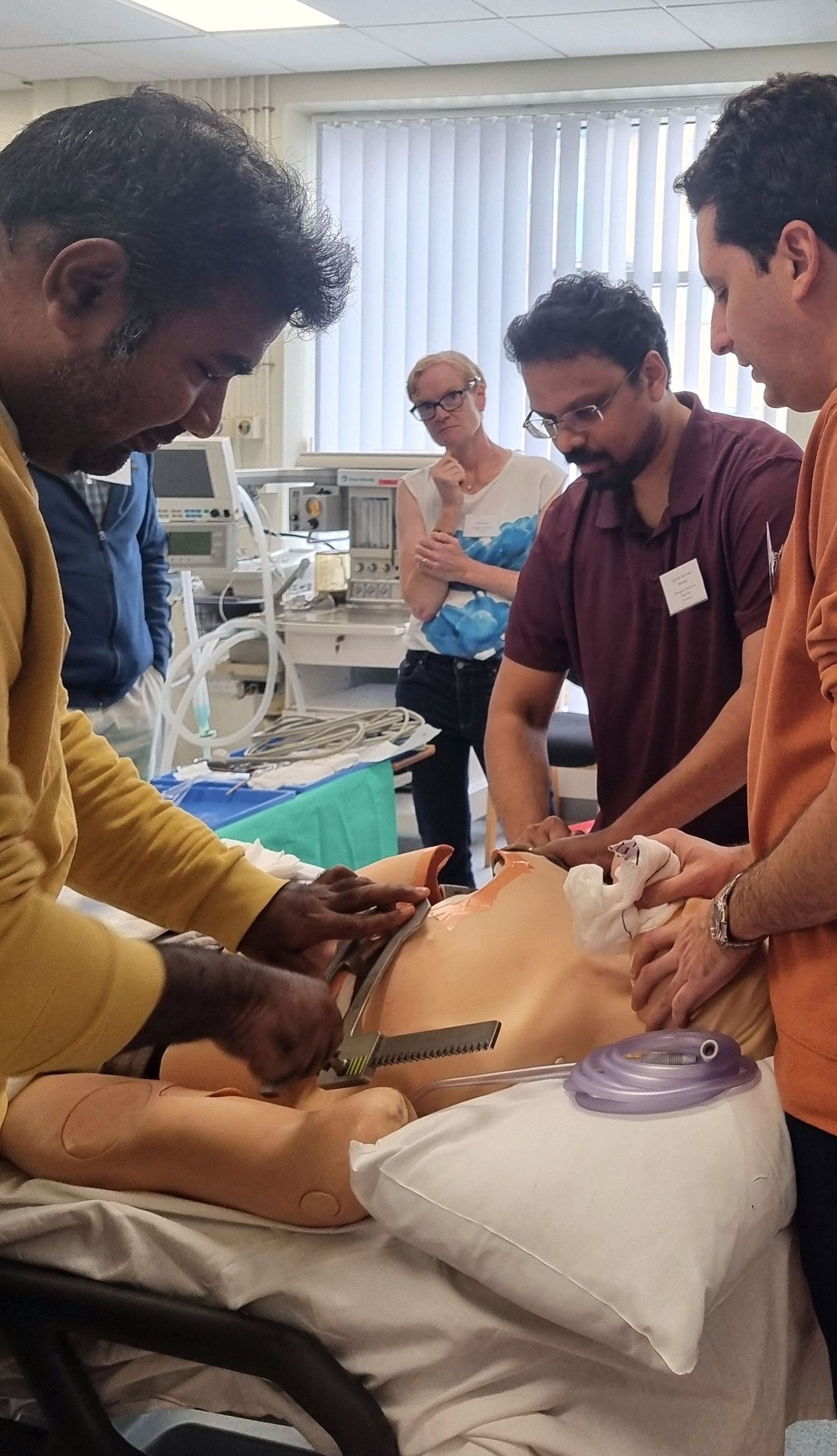 an abstract photo of a curved building with a blue sky in the background