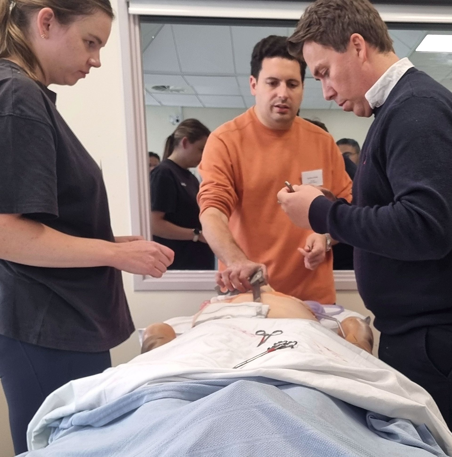 an abstract photo of a curved building with a blue sky in the background