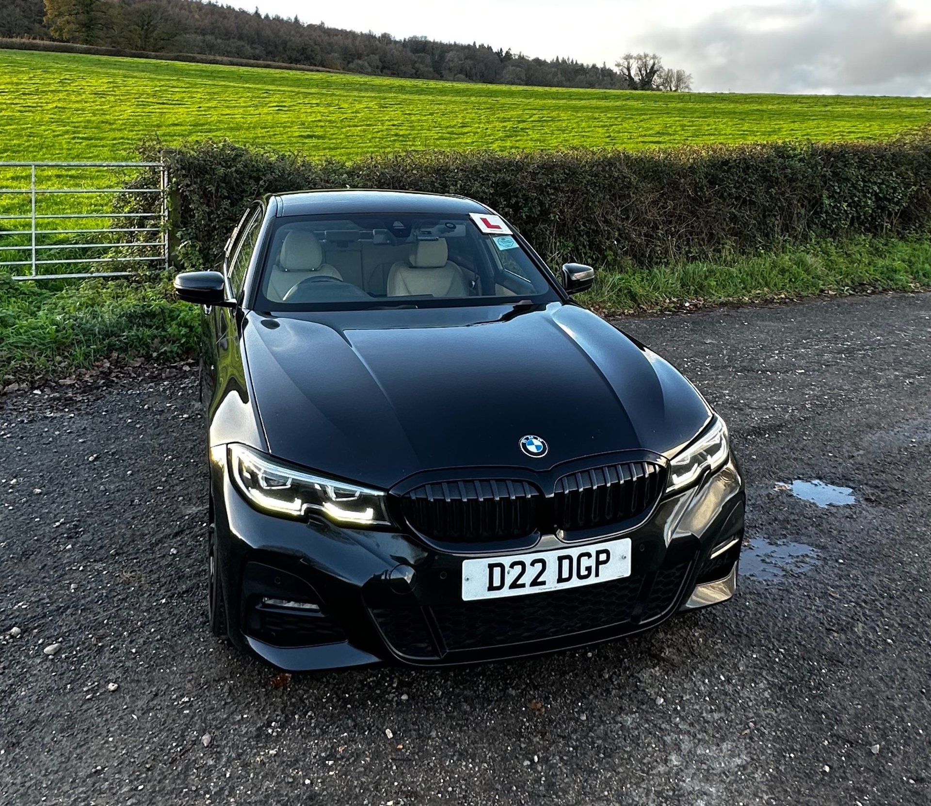 black and brown leather padded tub sofa