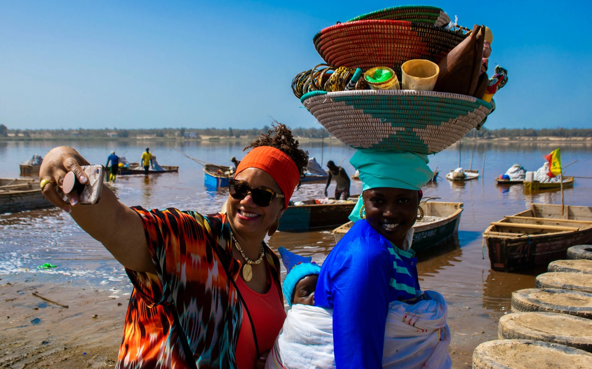 an abstract photo of a curved building with a blue sky in the background