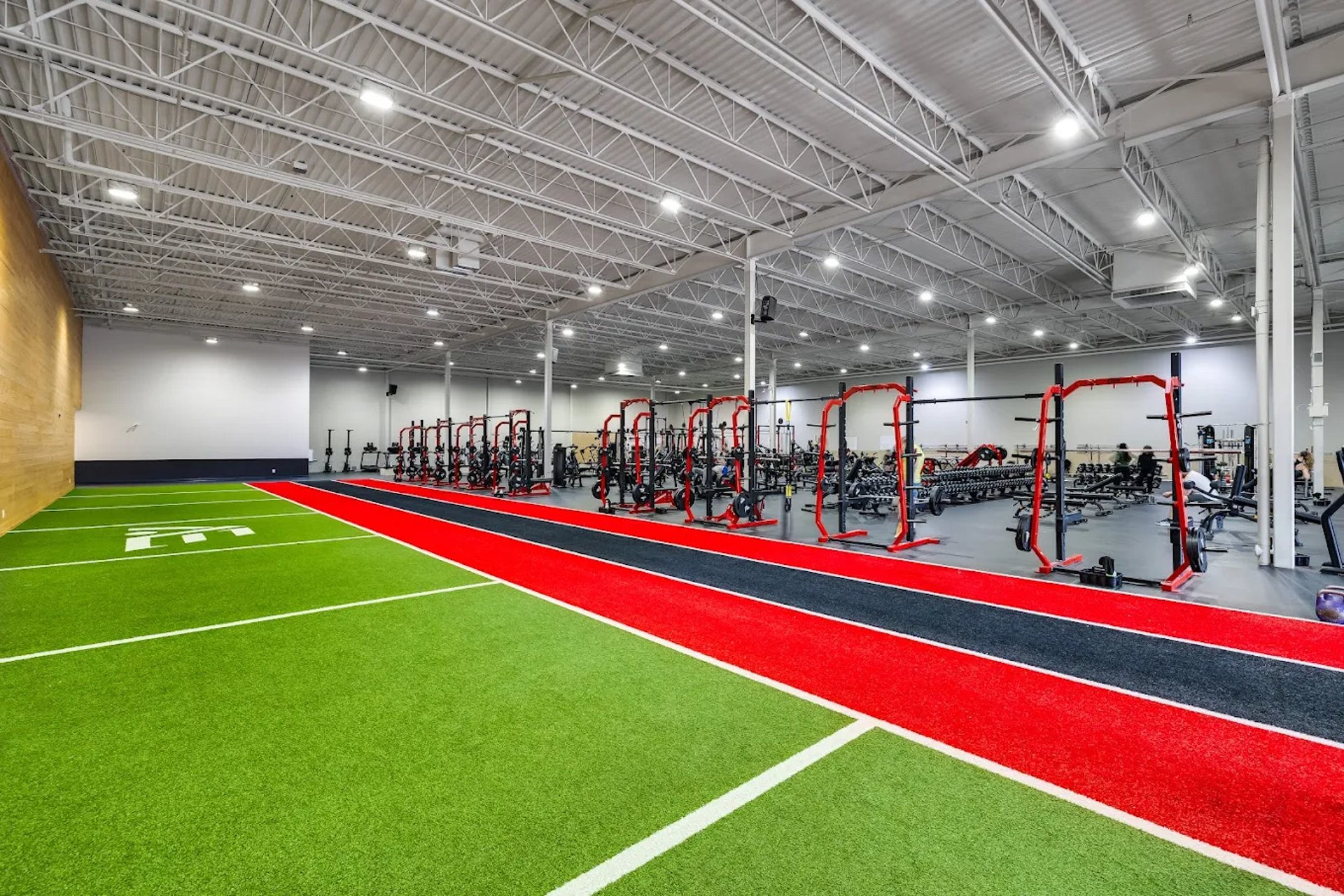 a gym with exercise equipment