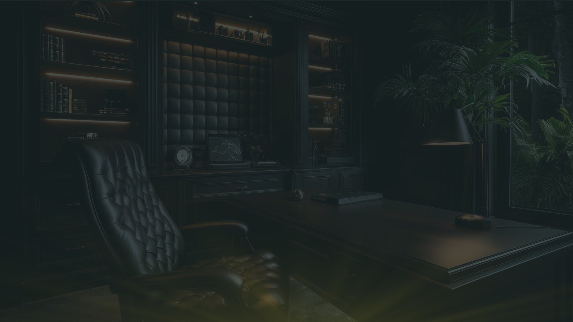 A living room filled with lots of books and furniture