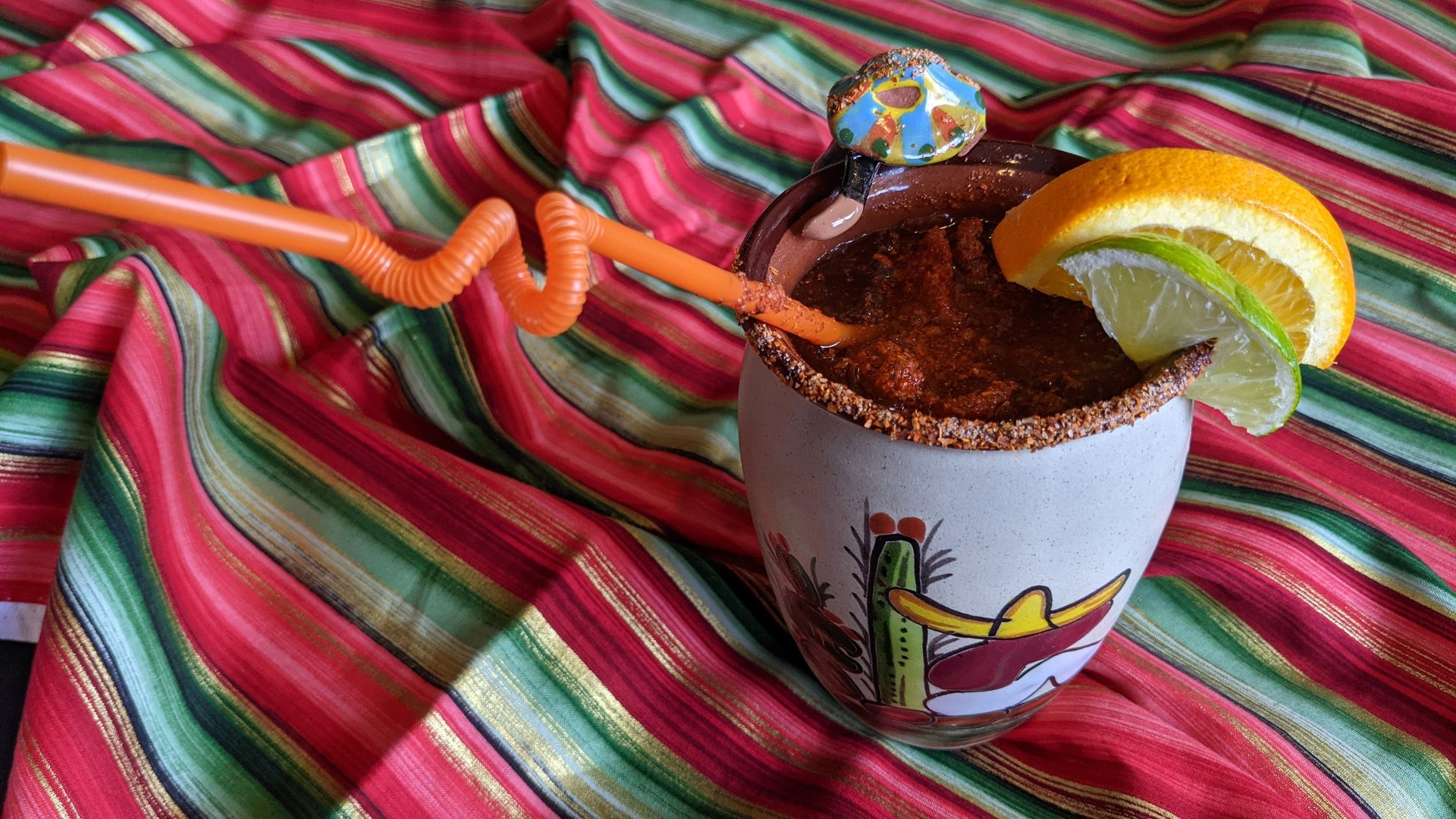 a plate of food on a table at a restaurant