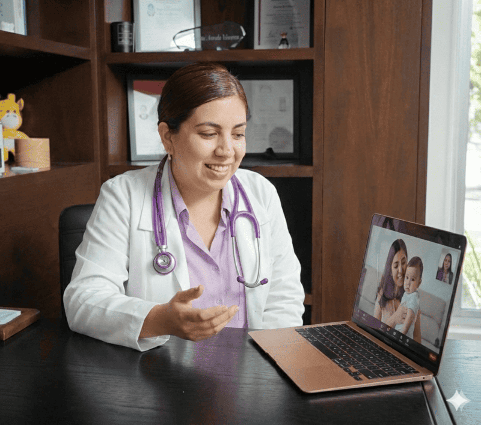 Dra Isis Pediatra en León, Guanajuato. Dando un taller online