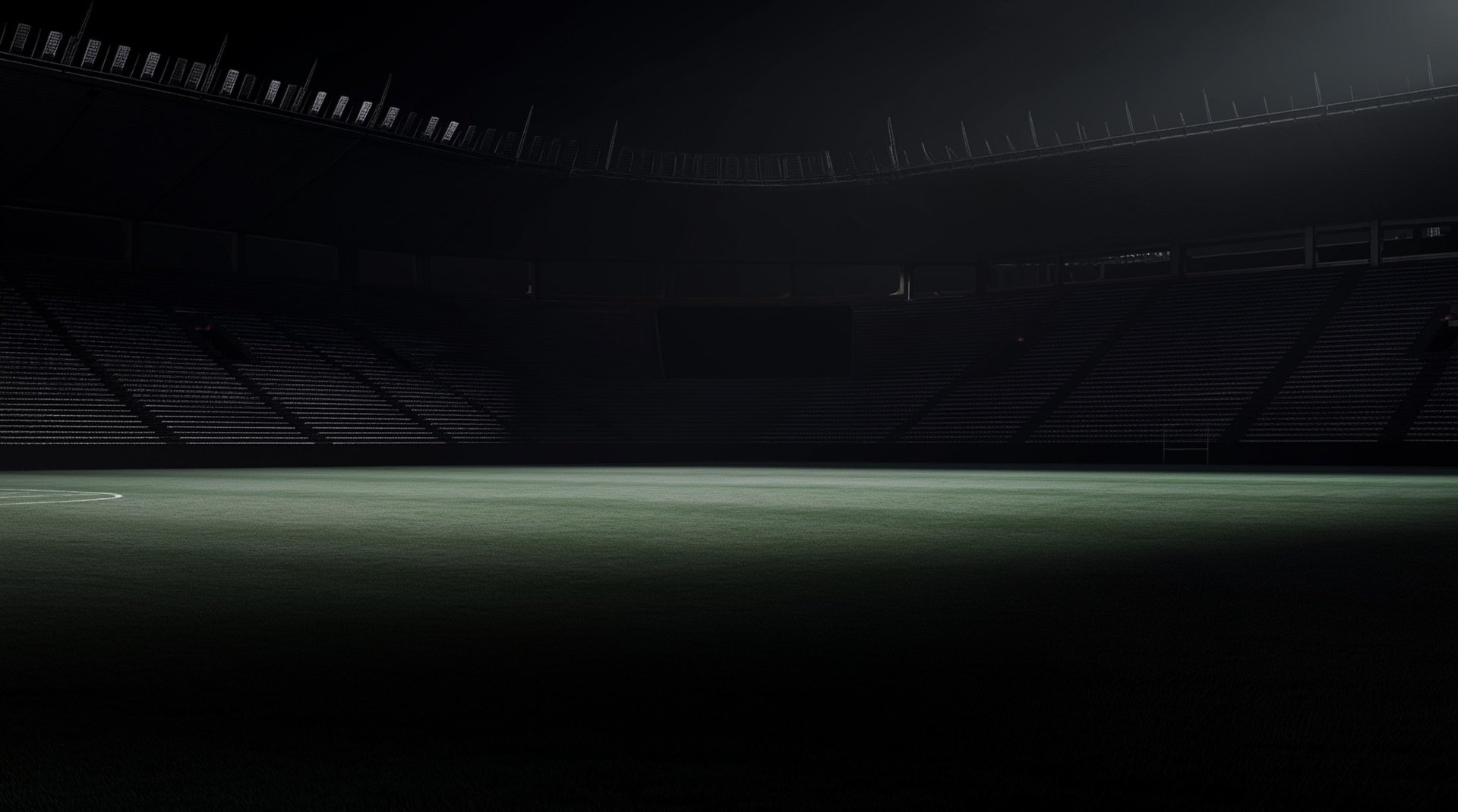 a black and white photo of a dark room