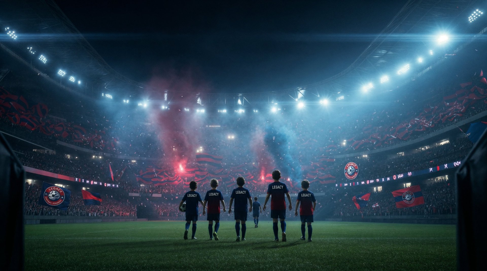 group of people playing soccer on soccer field