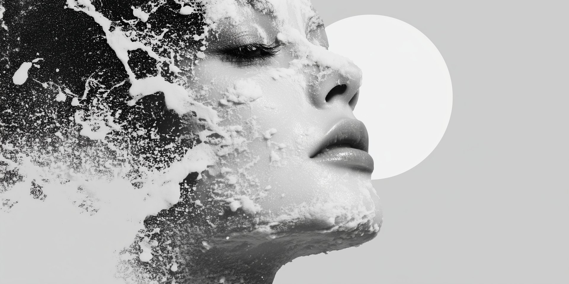 A woman with a flower in her hair