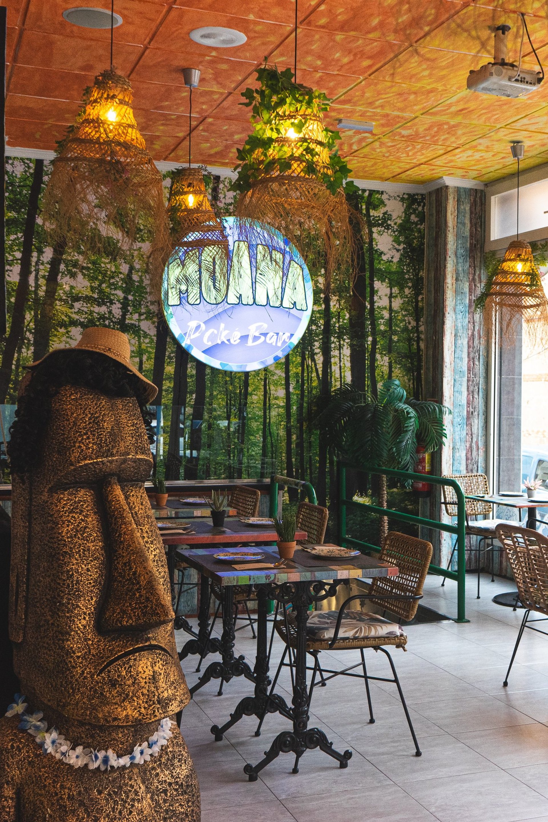 an abstract photo of a curved building with a blue sky in the background
