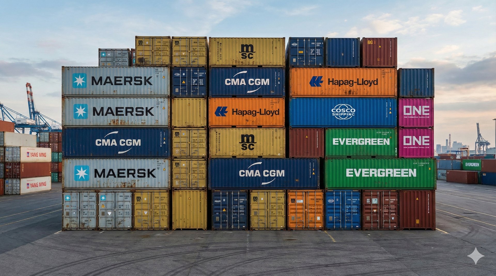 stack of cargo trailer