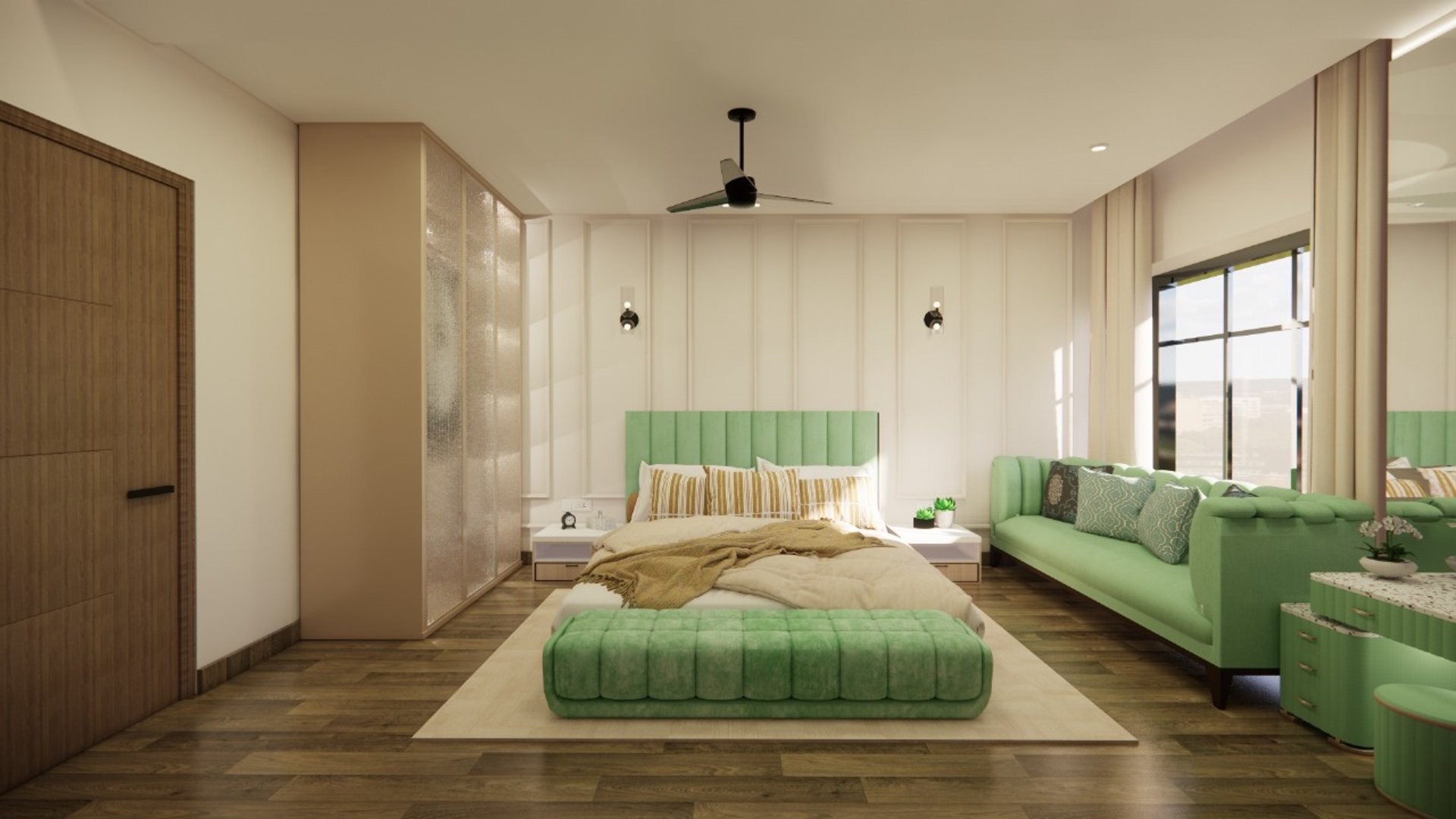 woman wearing yellow long-sleeved dress under white clouds and blue sky during daytime