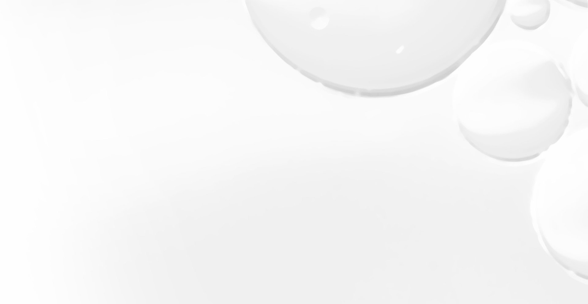 A group of white balls floating in the air