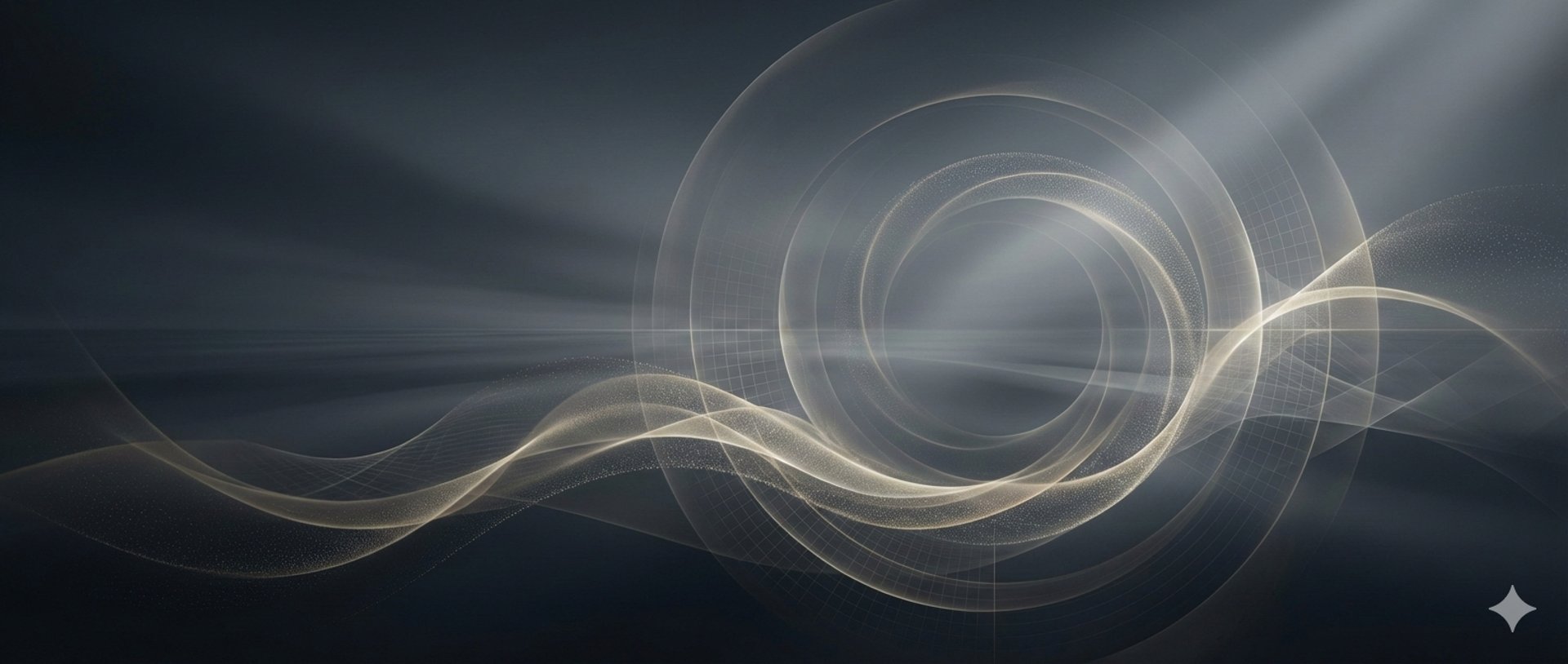 an abstract photo of a curved building with a blue sky in the background