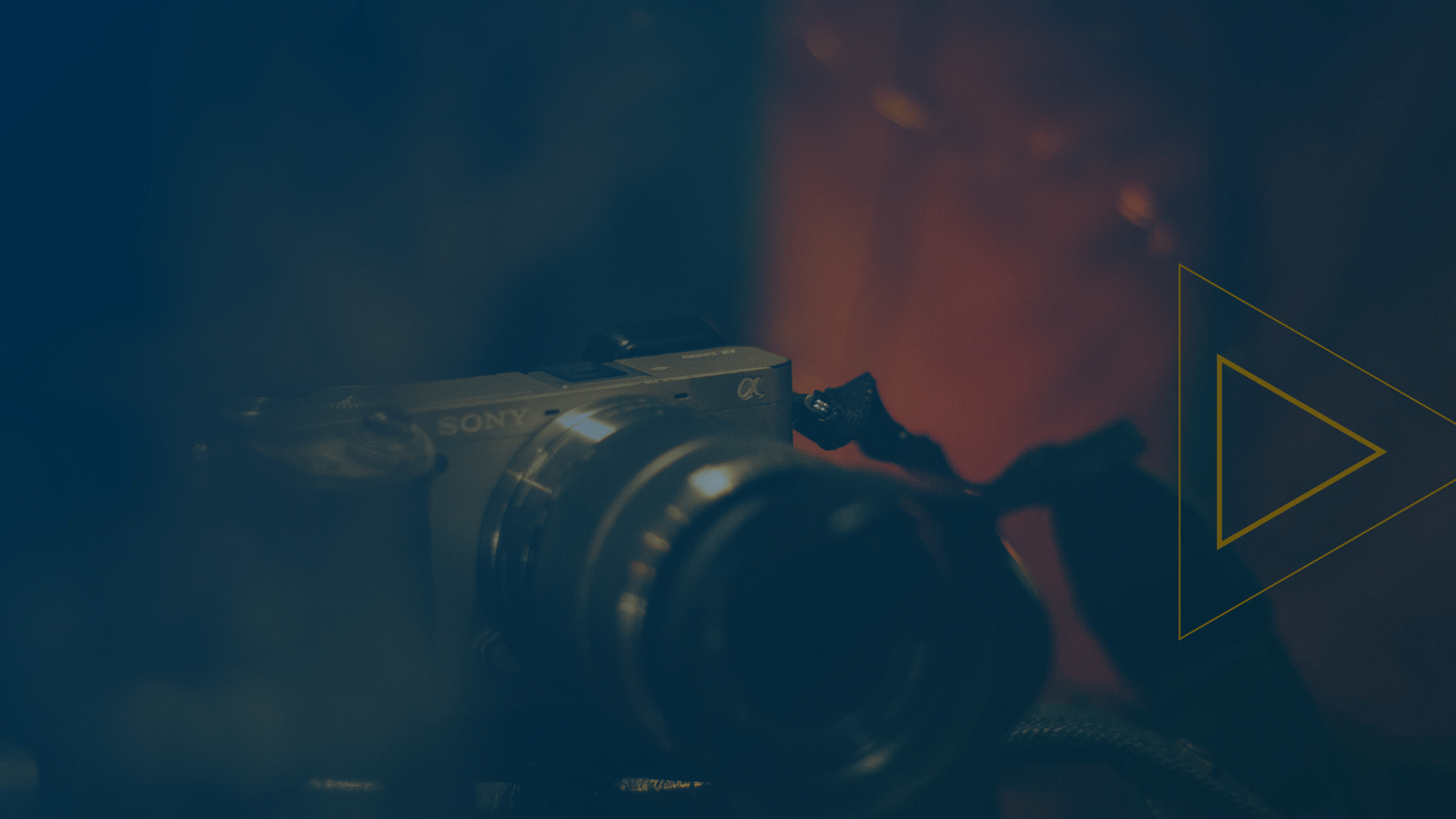 a camera with a lens