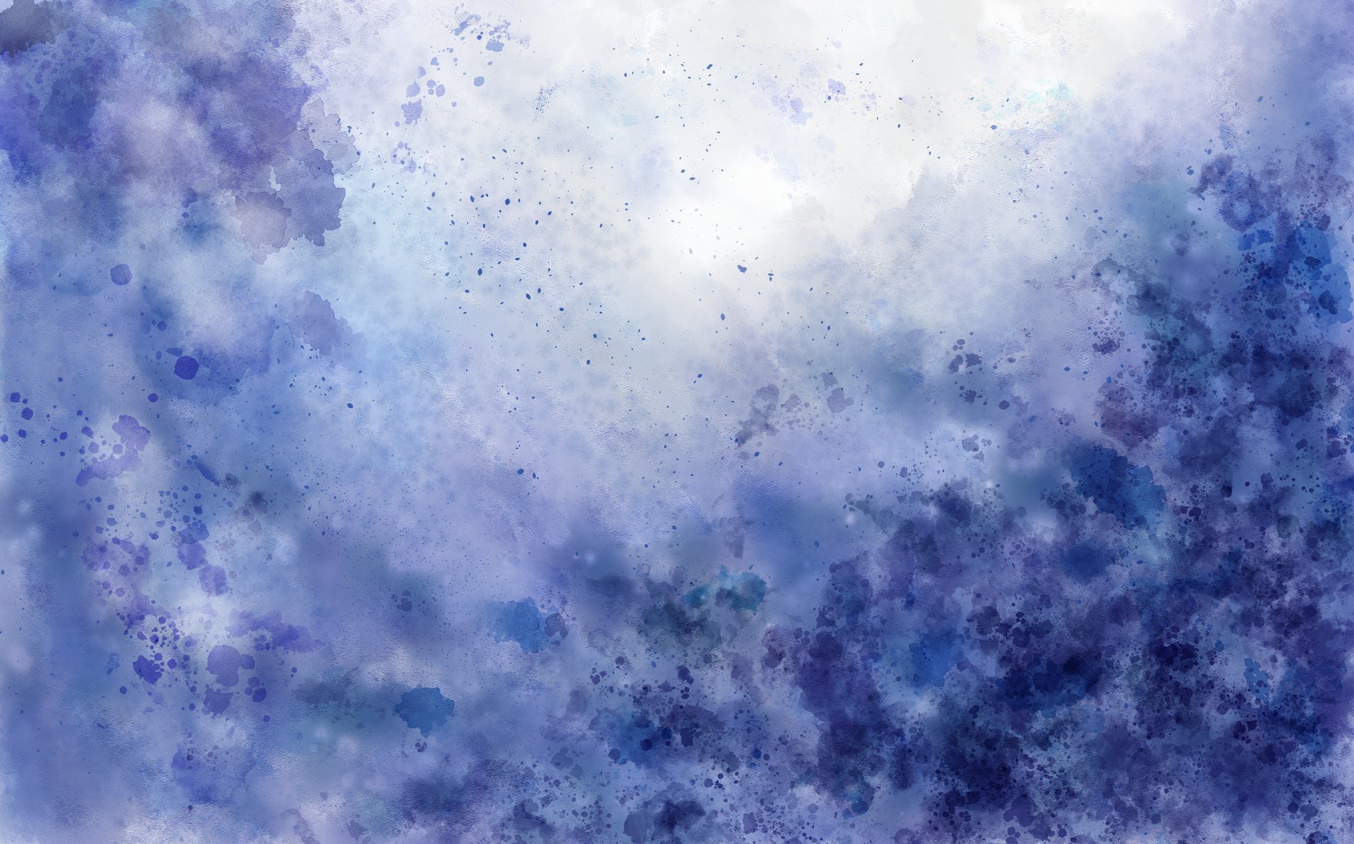 a blue and white painting on a glass wall