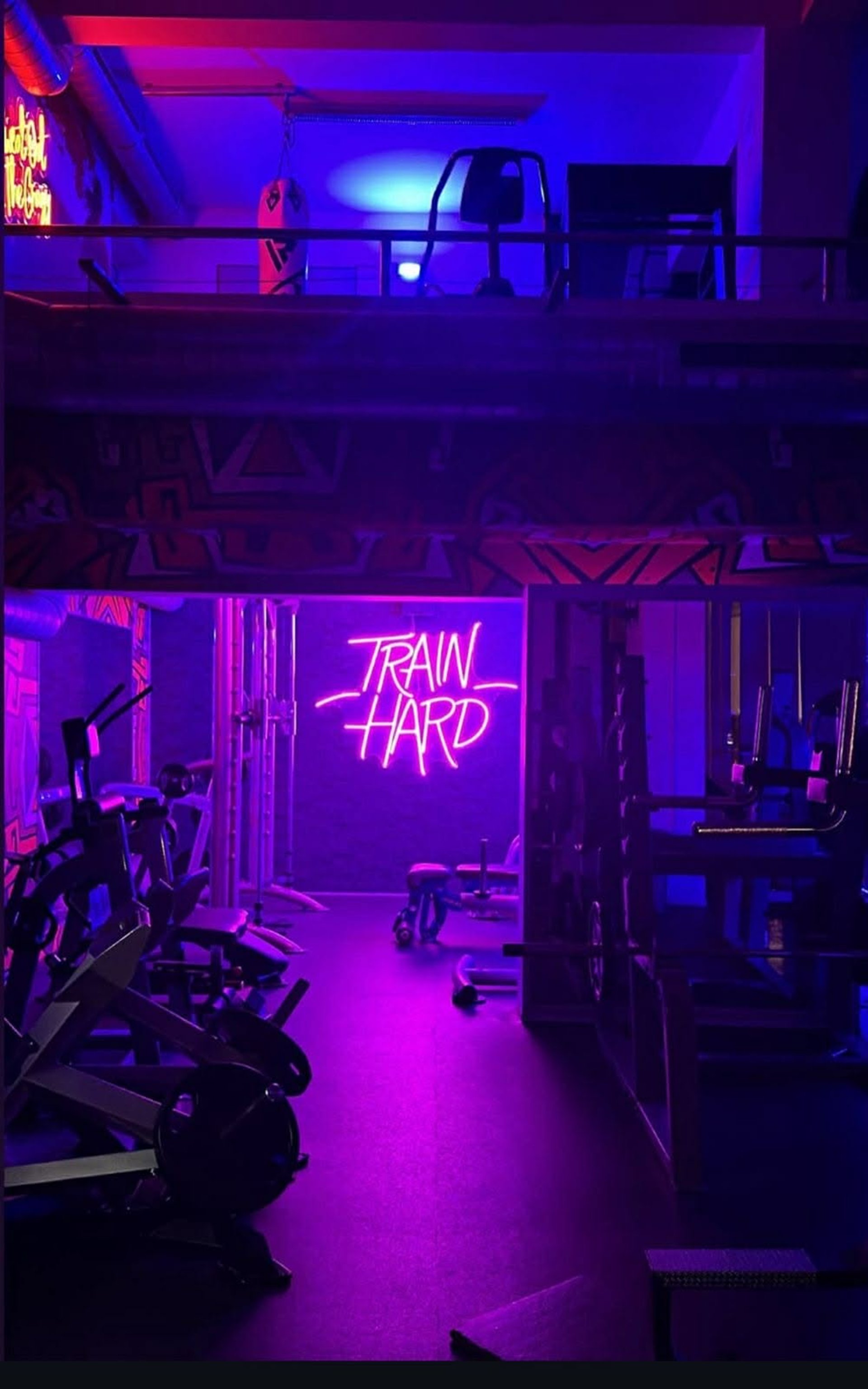 gym equipment inside room