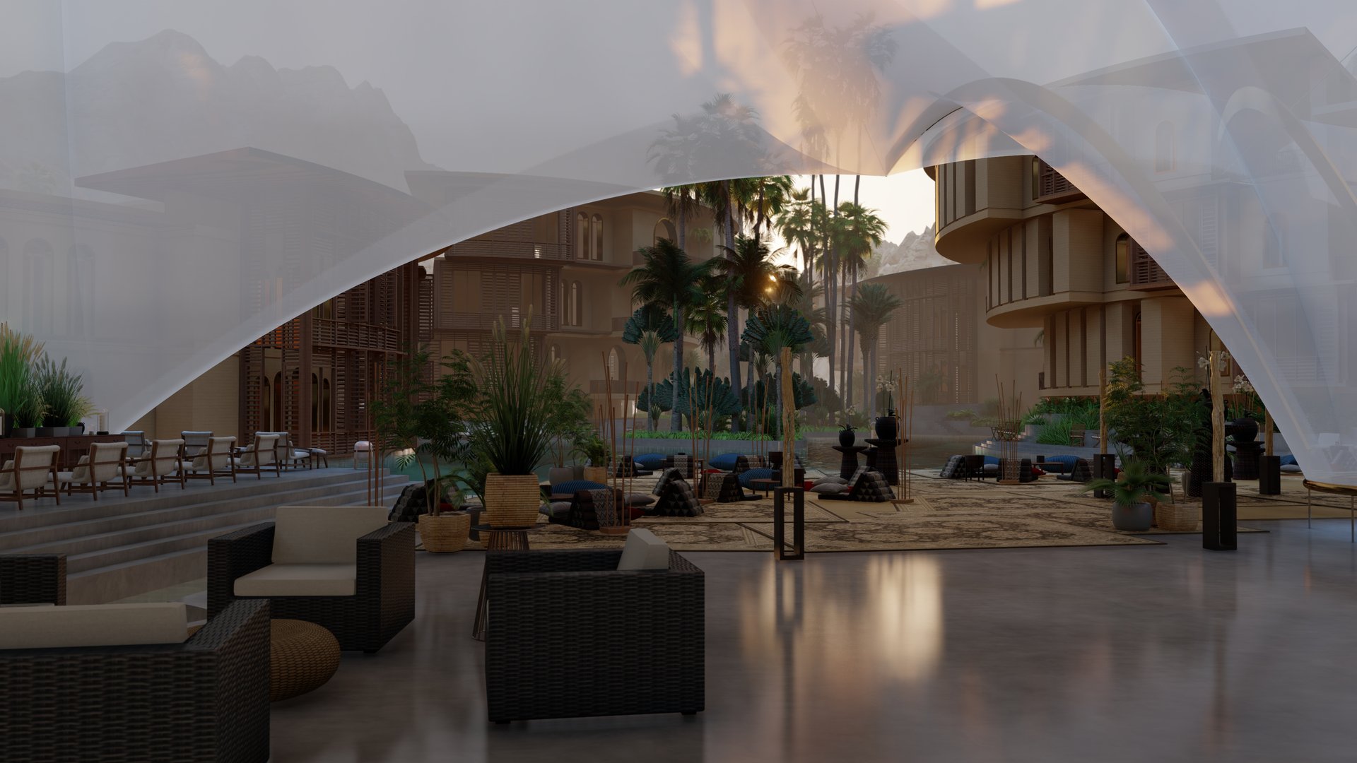 woman in white and brown dress standing on green grass during night time