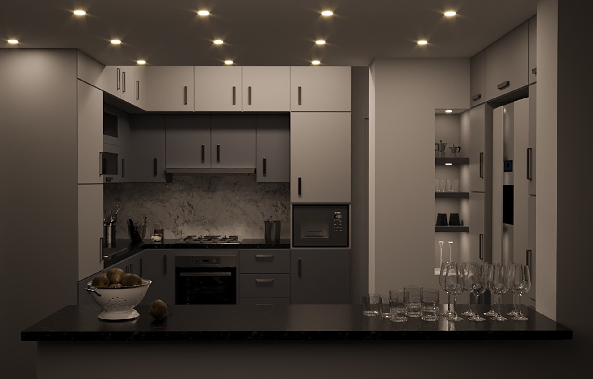 gray computer monitor