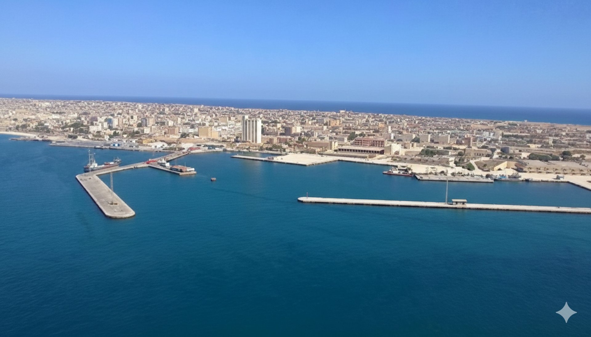 an abstract photo of a curved building with a blue sky in the background
