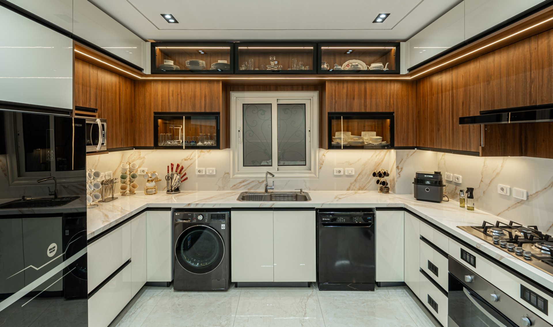 black blue and yellow textile