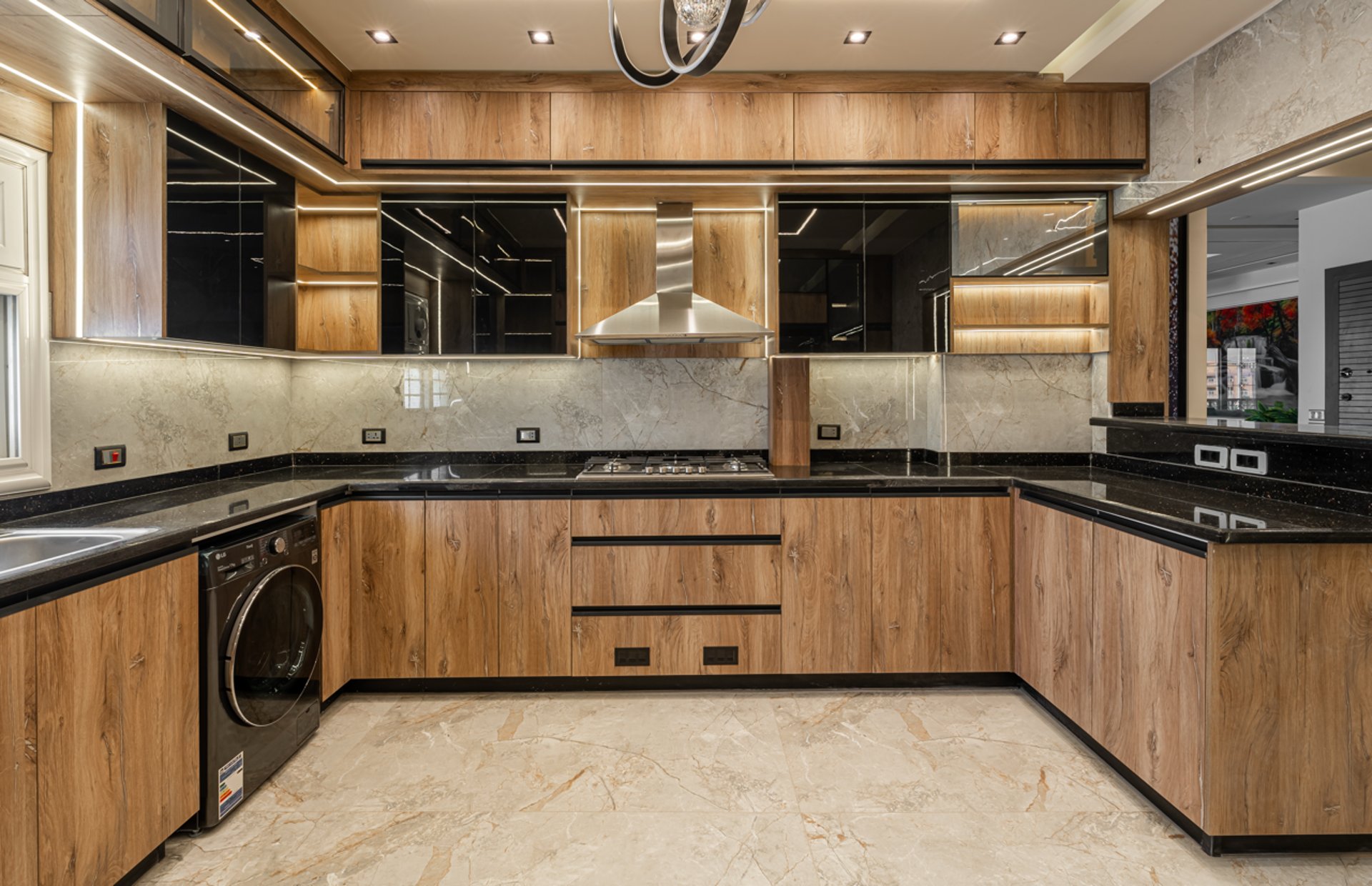 black blue and yellow textile