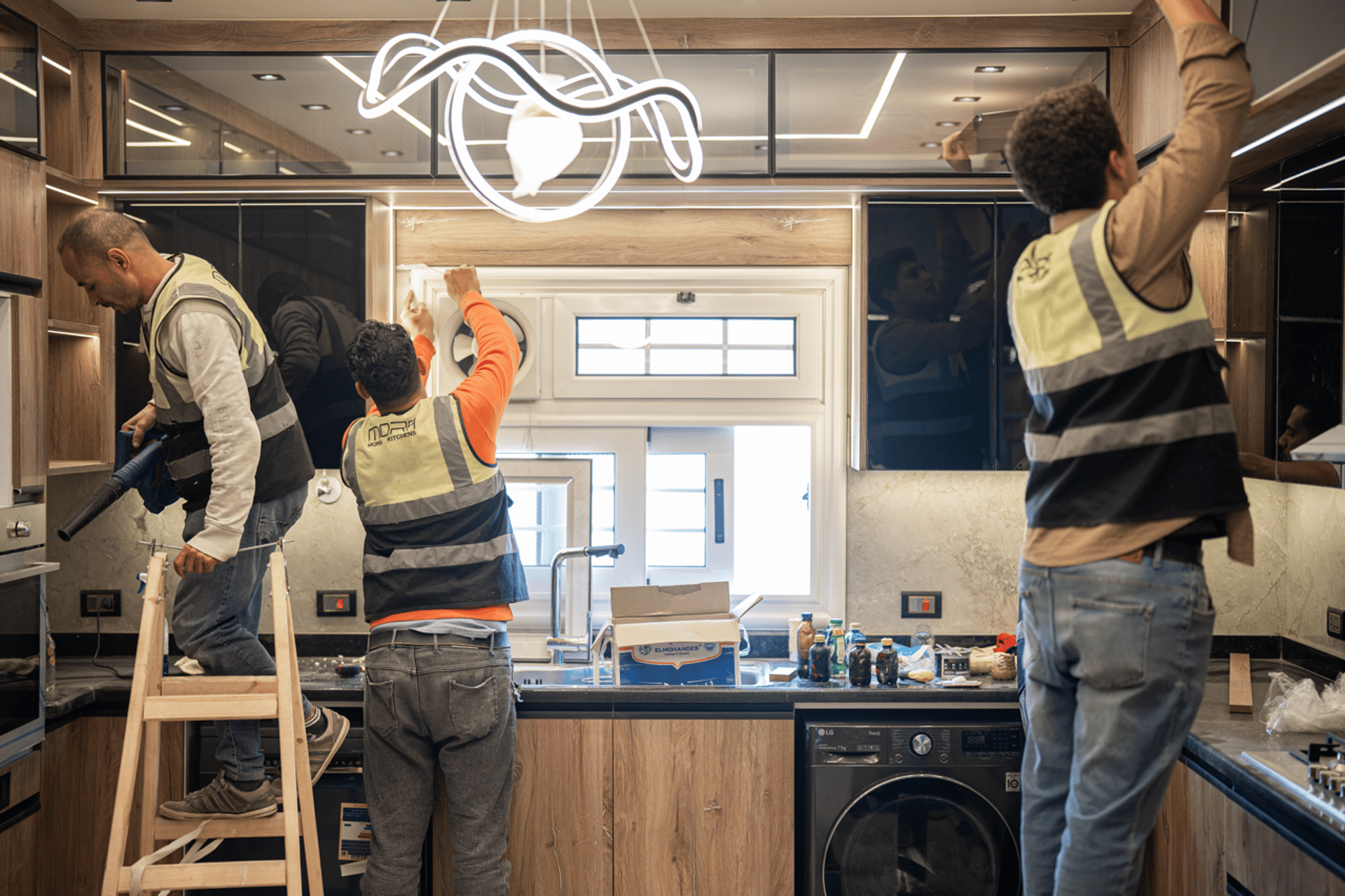 black blue and yellow textile