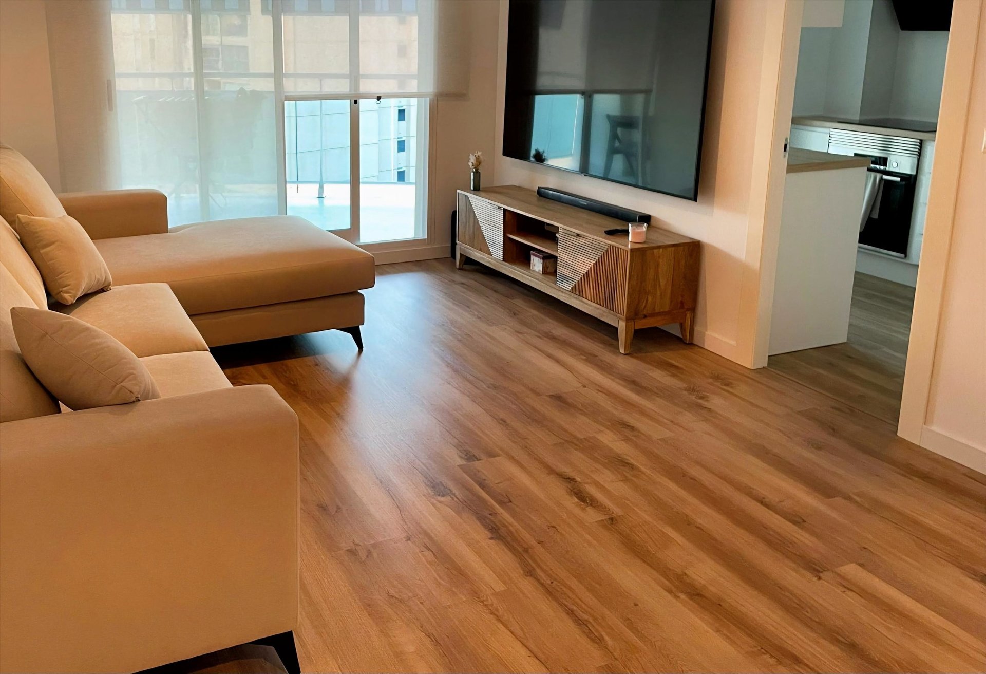 montaje de suelo laminado 