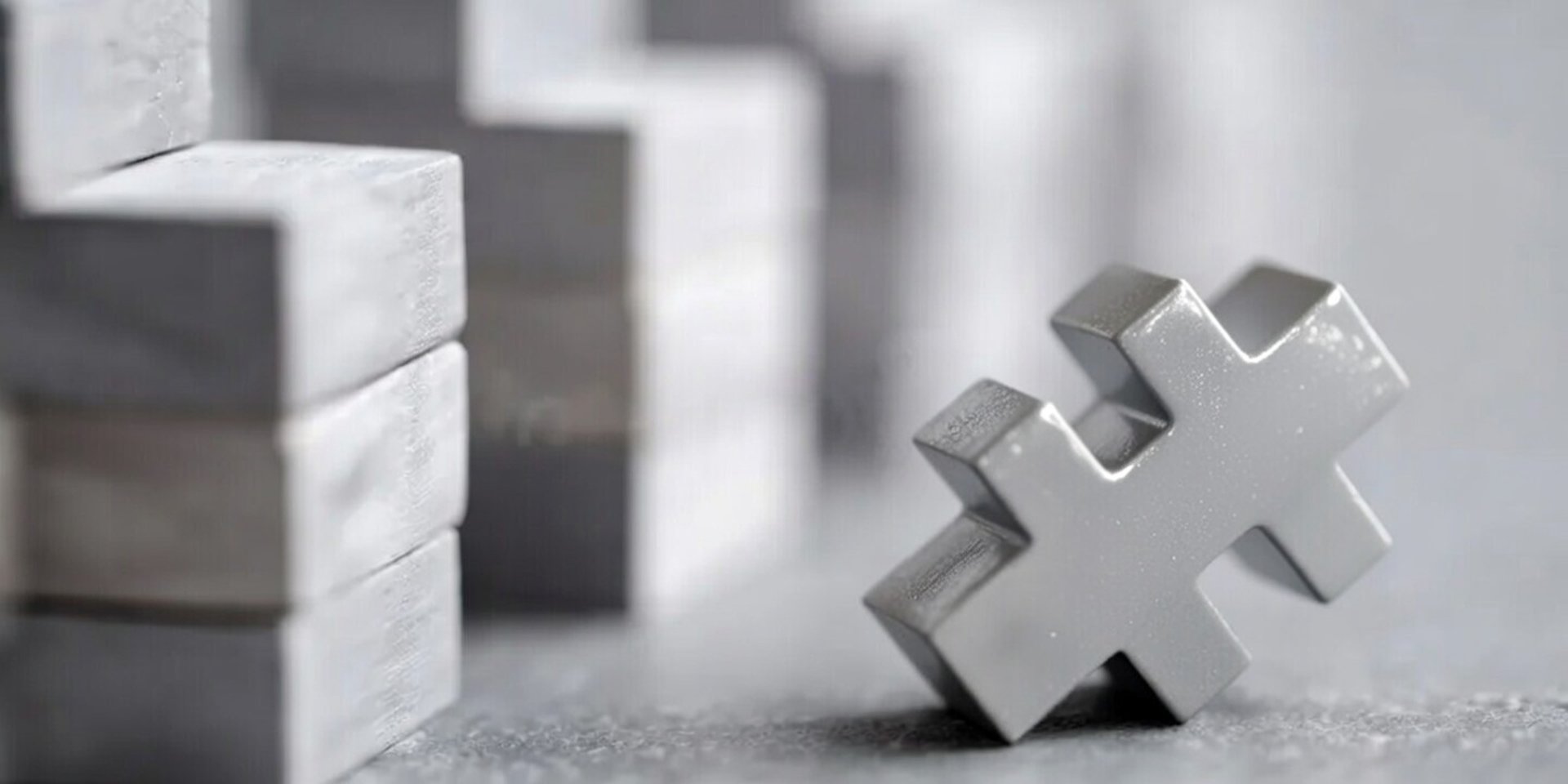 an abstract photo of a curved building with a blue sky in the background