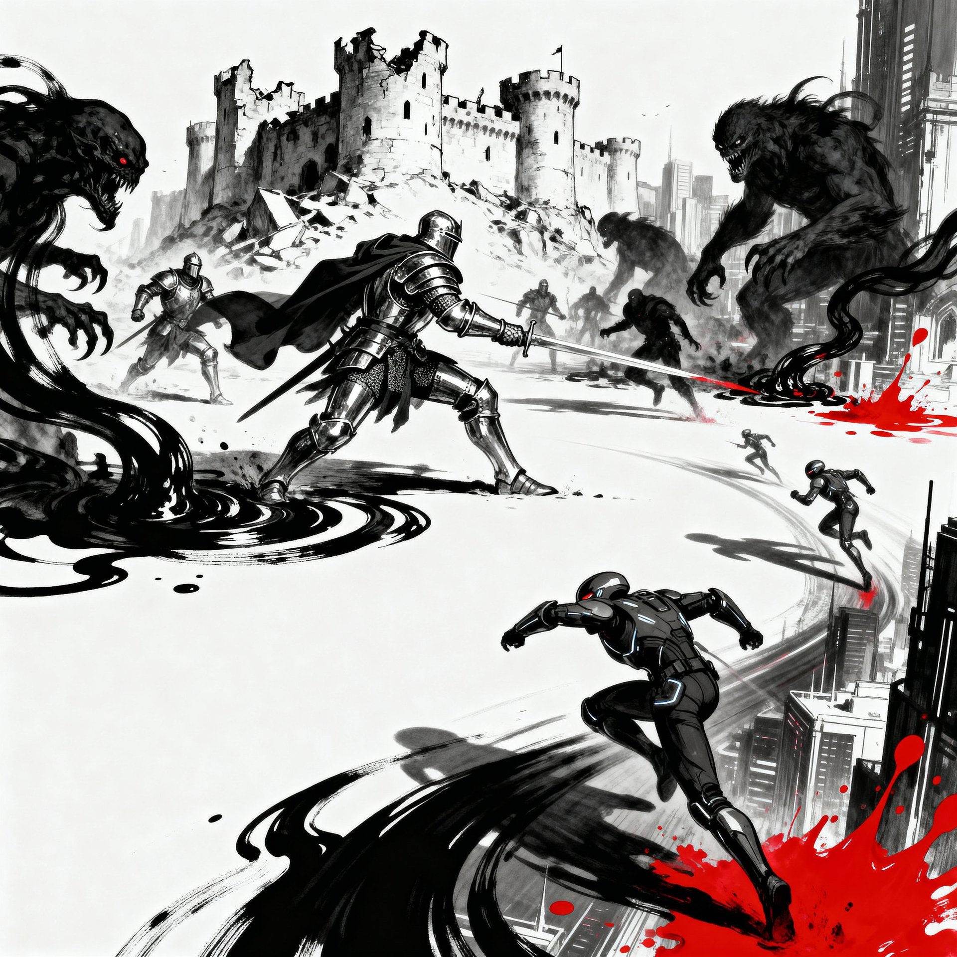 black and white bed linen