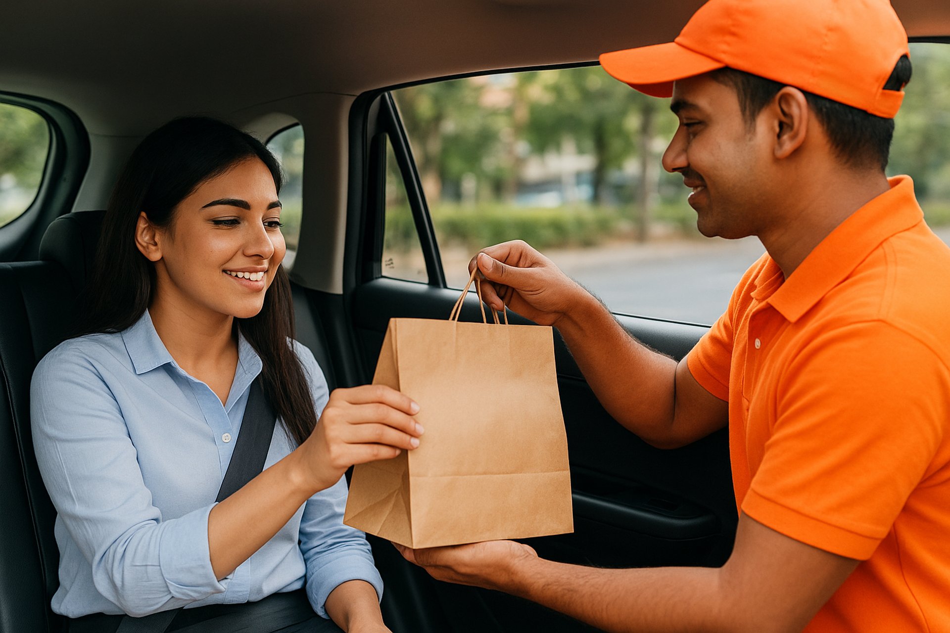 black and brown leather padded tub sofa