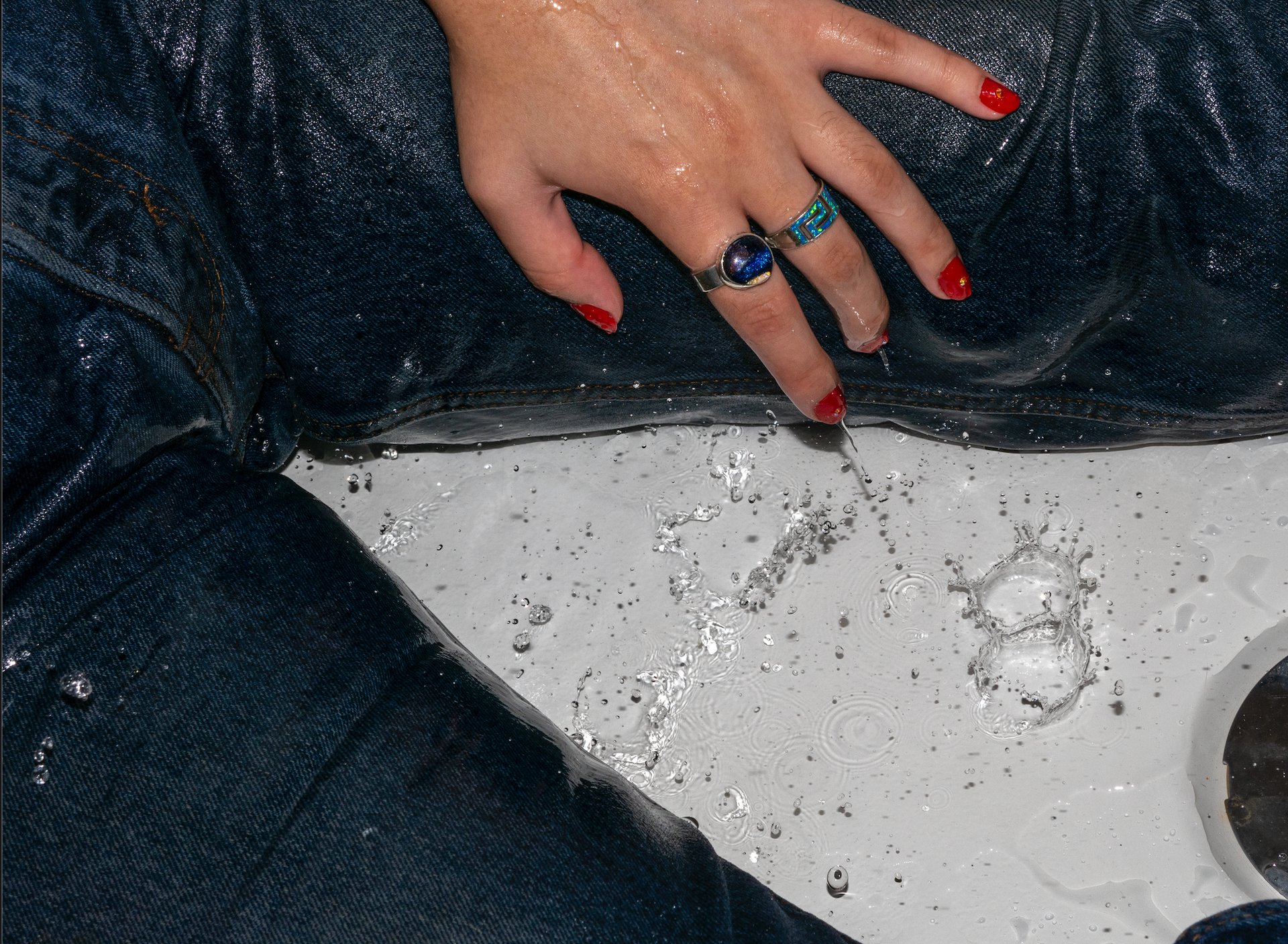 black blue and yellow textile