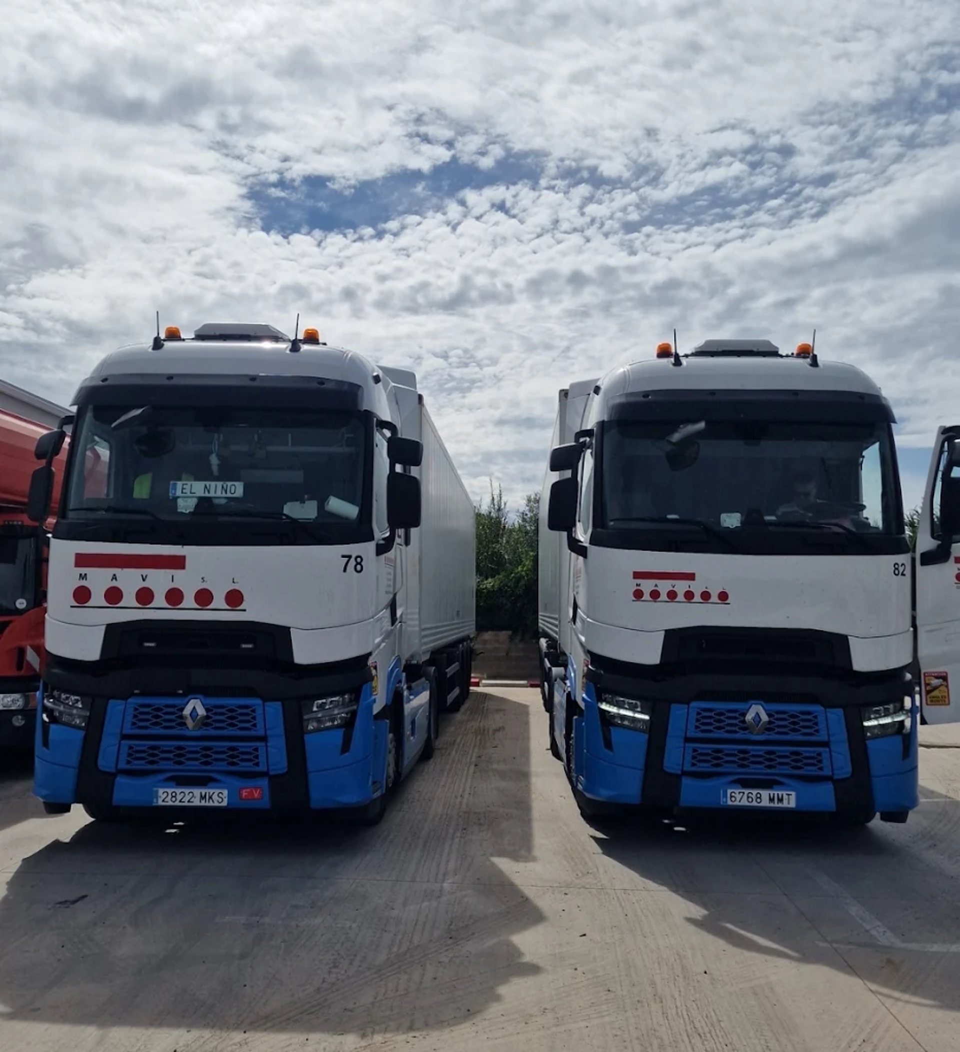 Transporte de mercancías industriales con camiones Tautliner
