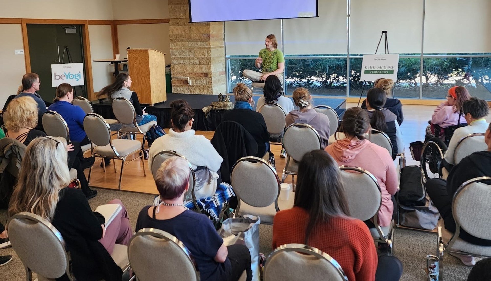 Jack Utermoehl Presenting at a Yoga Conference for Continued Education Credits with Yoga Alliance
