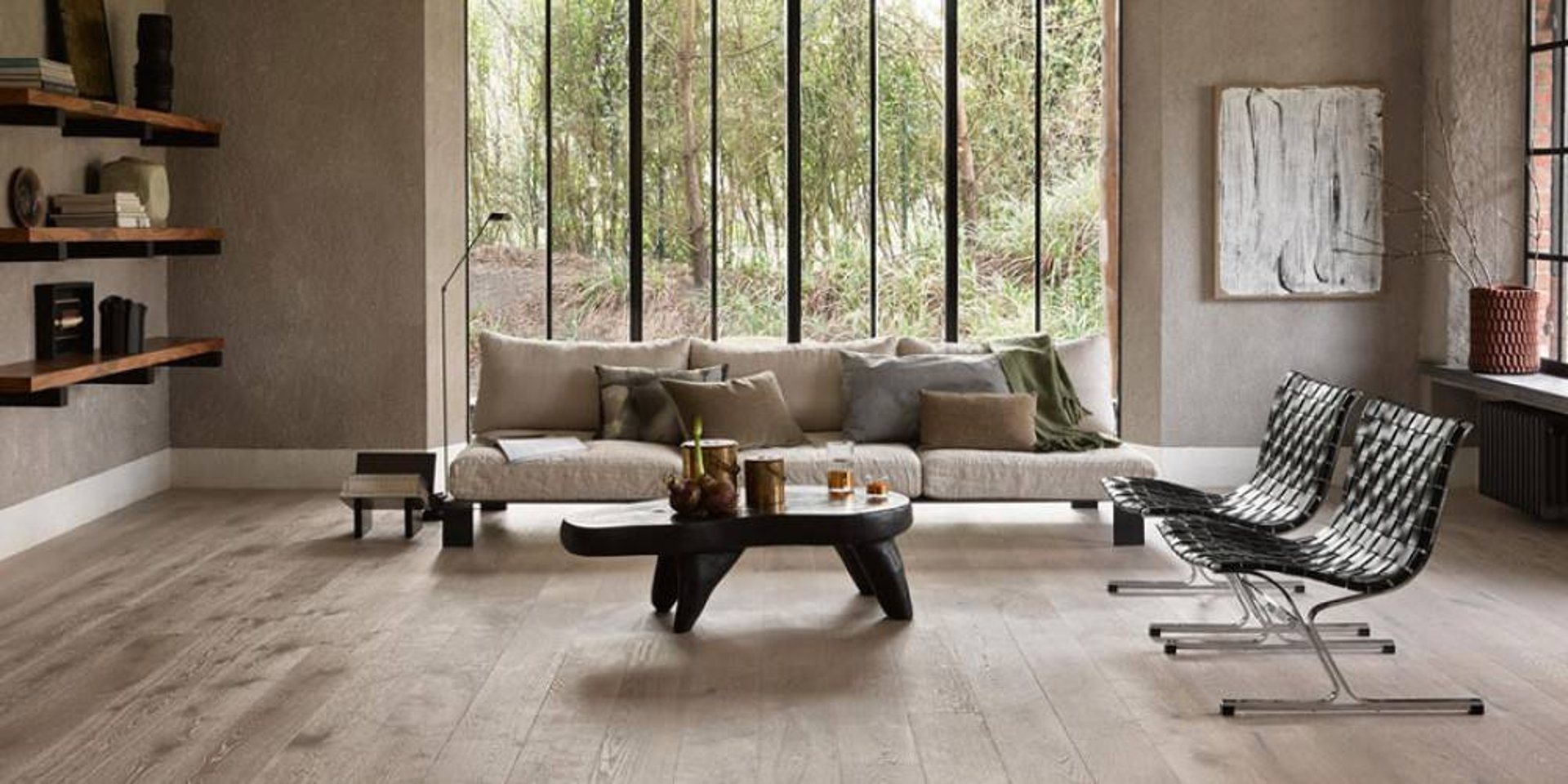 black and brown leather padded tub sofa