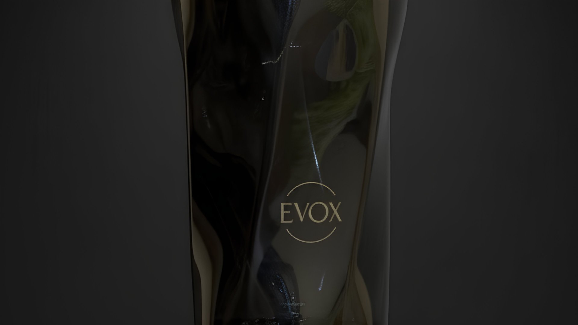 an abstract photo of a curved building with a blue sky in the background