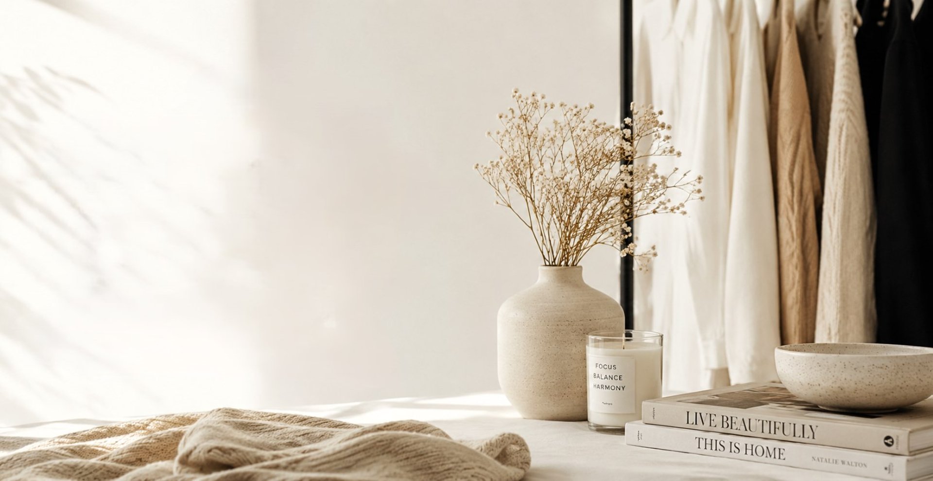 Minimal fashion and wellness inspiration for intentional living
