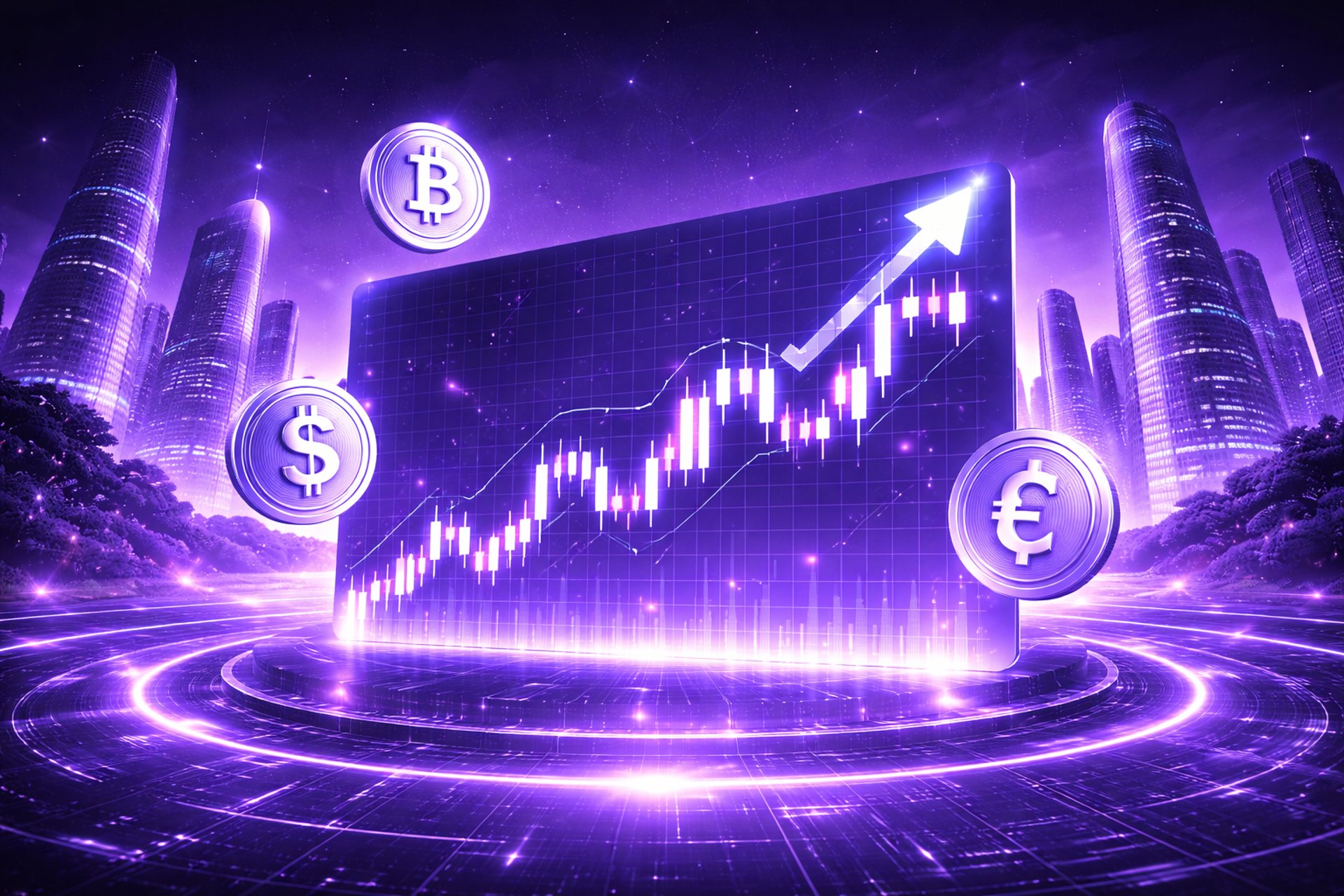 A large body of water with a city in the background