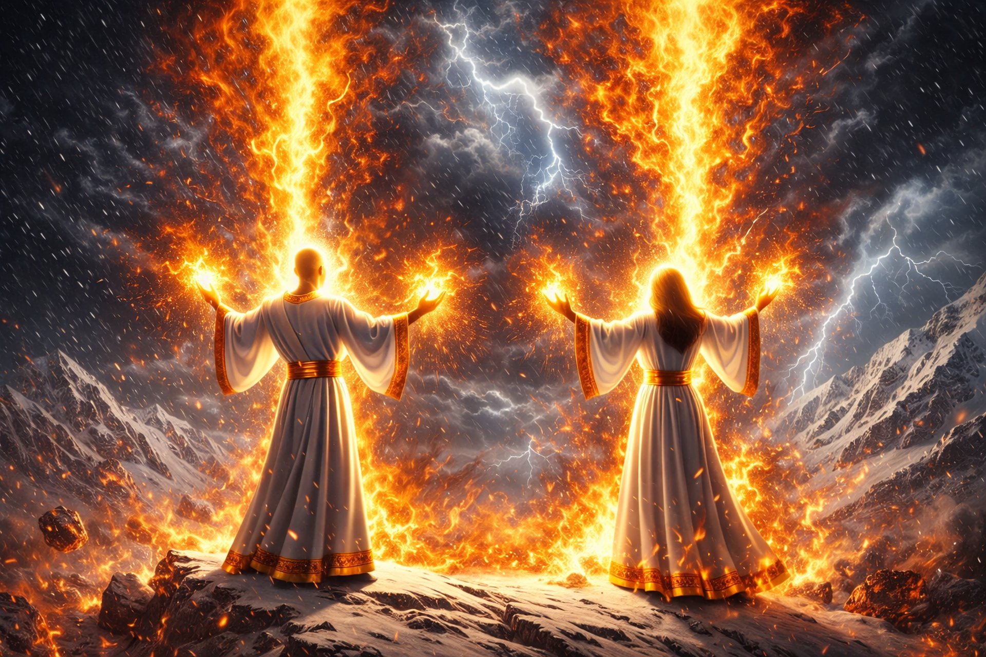 brown sand under blue sky during night time