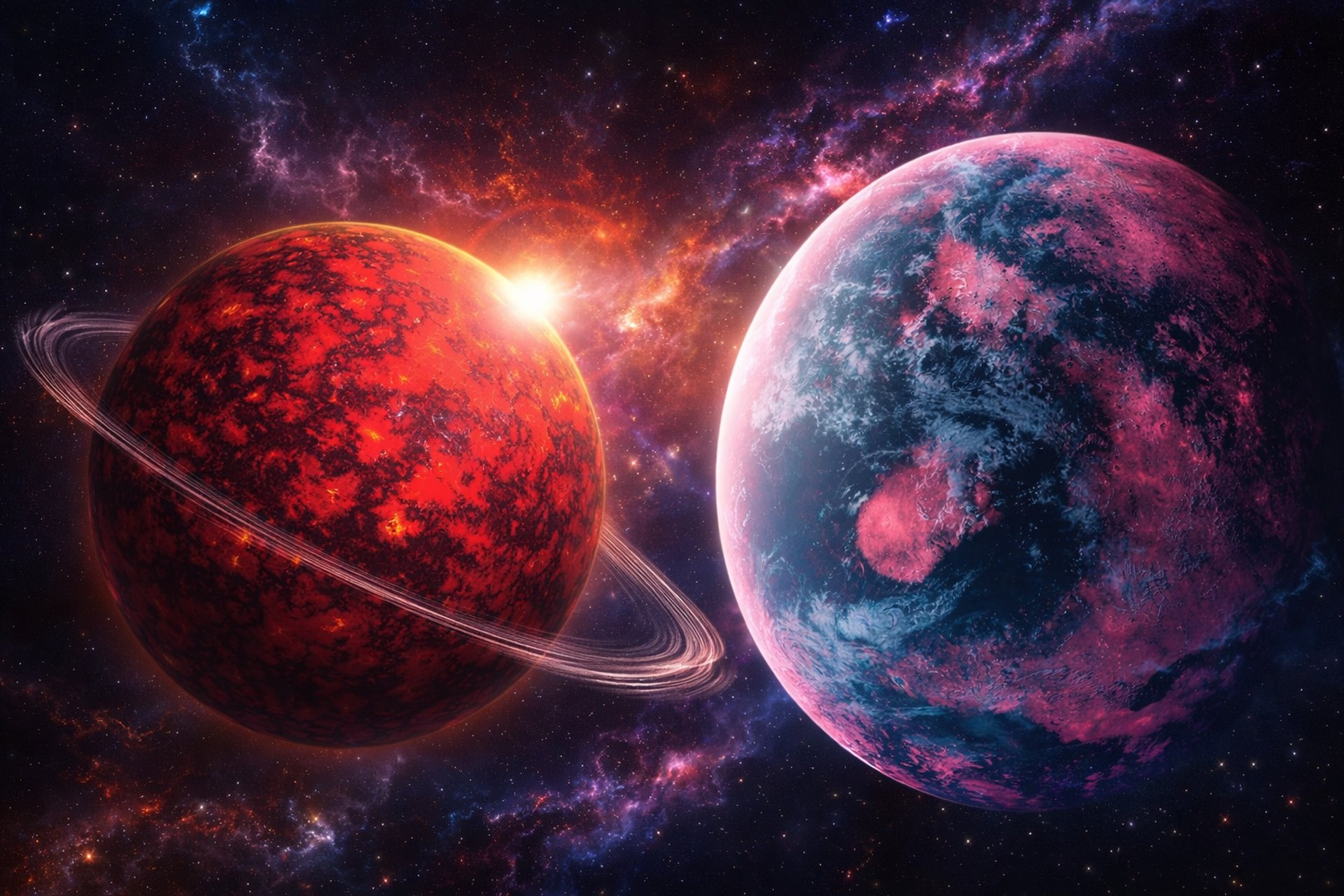 a man and woman kissing on a beach with a city in the background