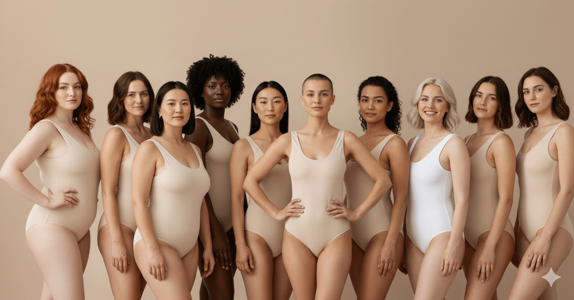 a couple of women laying on top of a wooden floor