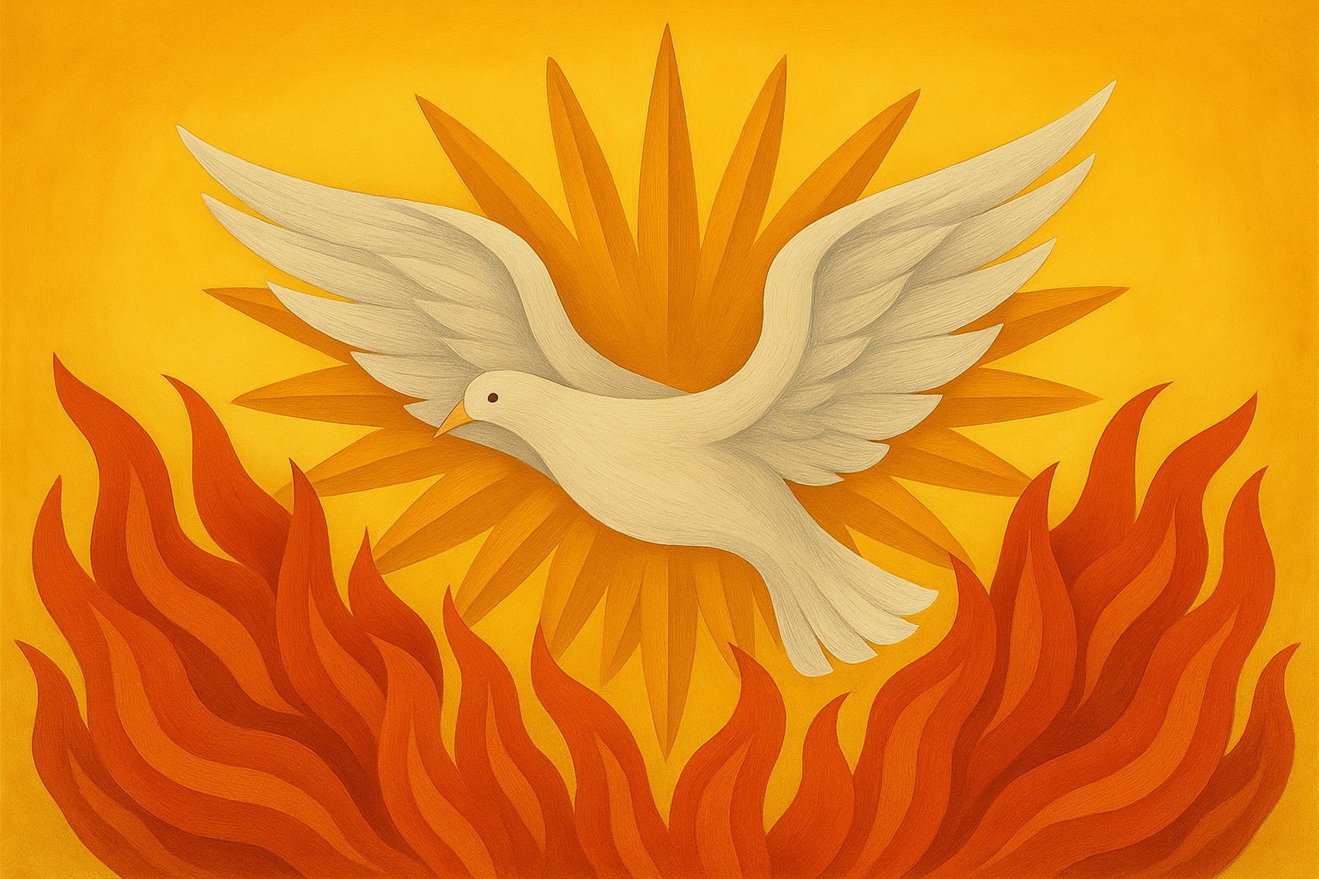 a light shines on the floor of a large building