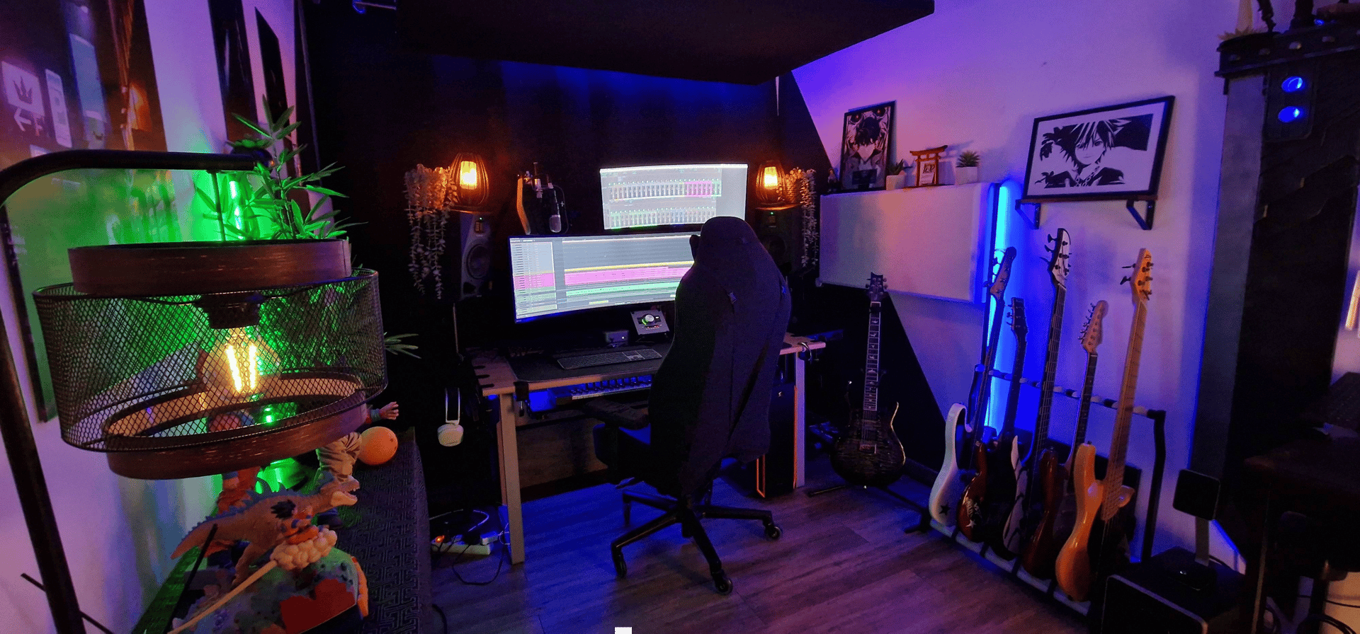 a computer monitor sitting on top of a desk