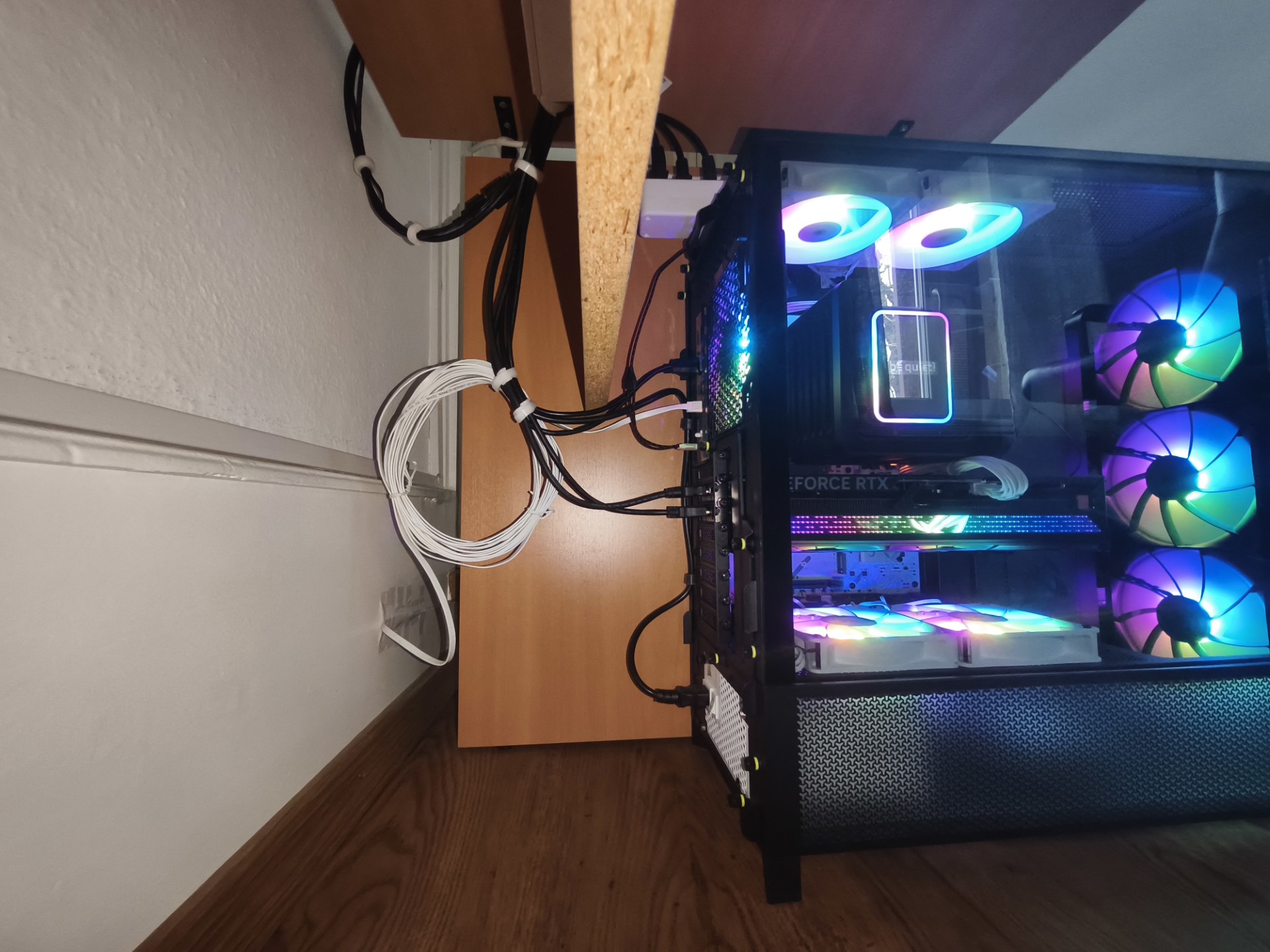 a close up of a black and brown abstract painting